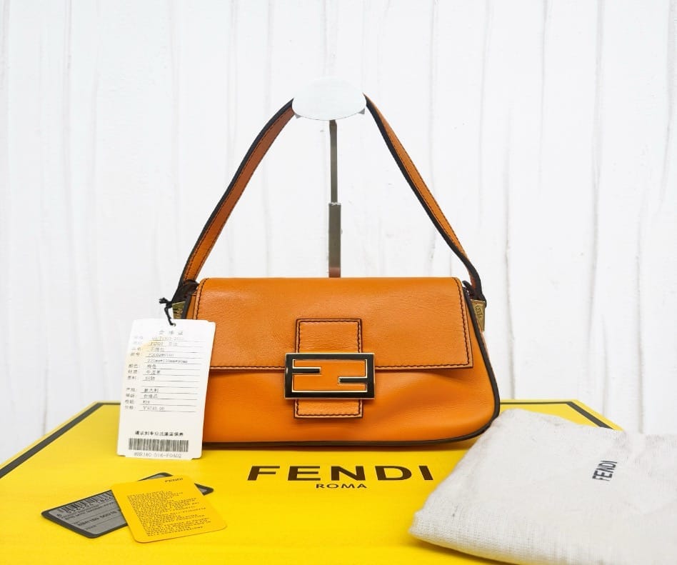 Fendi orange underarm bag 22 22355020