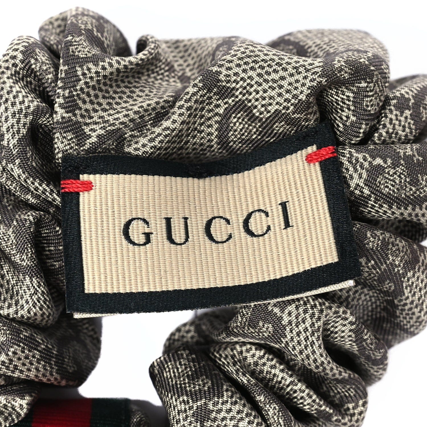 Gucci Silk Monogram Web Flora Print Scrunchies Set Multicolor Multicolor