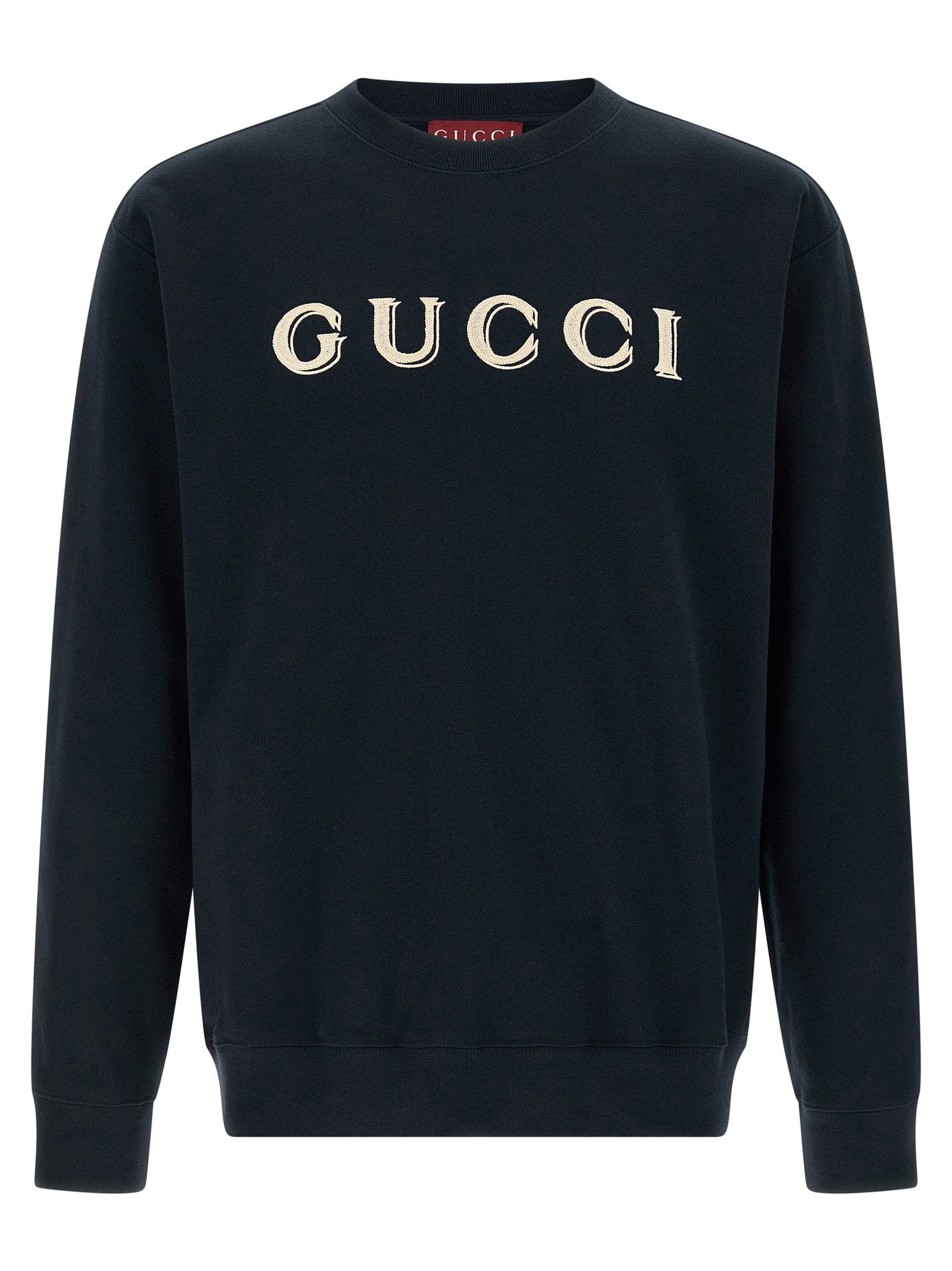 Gucci Logo - Embroidered Sweatshirt — black
