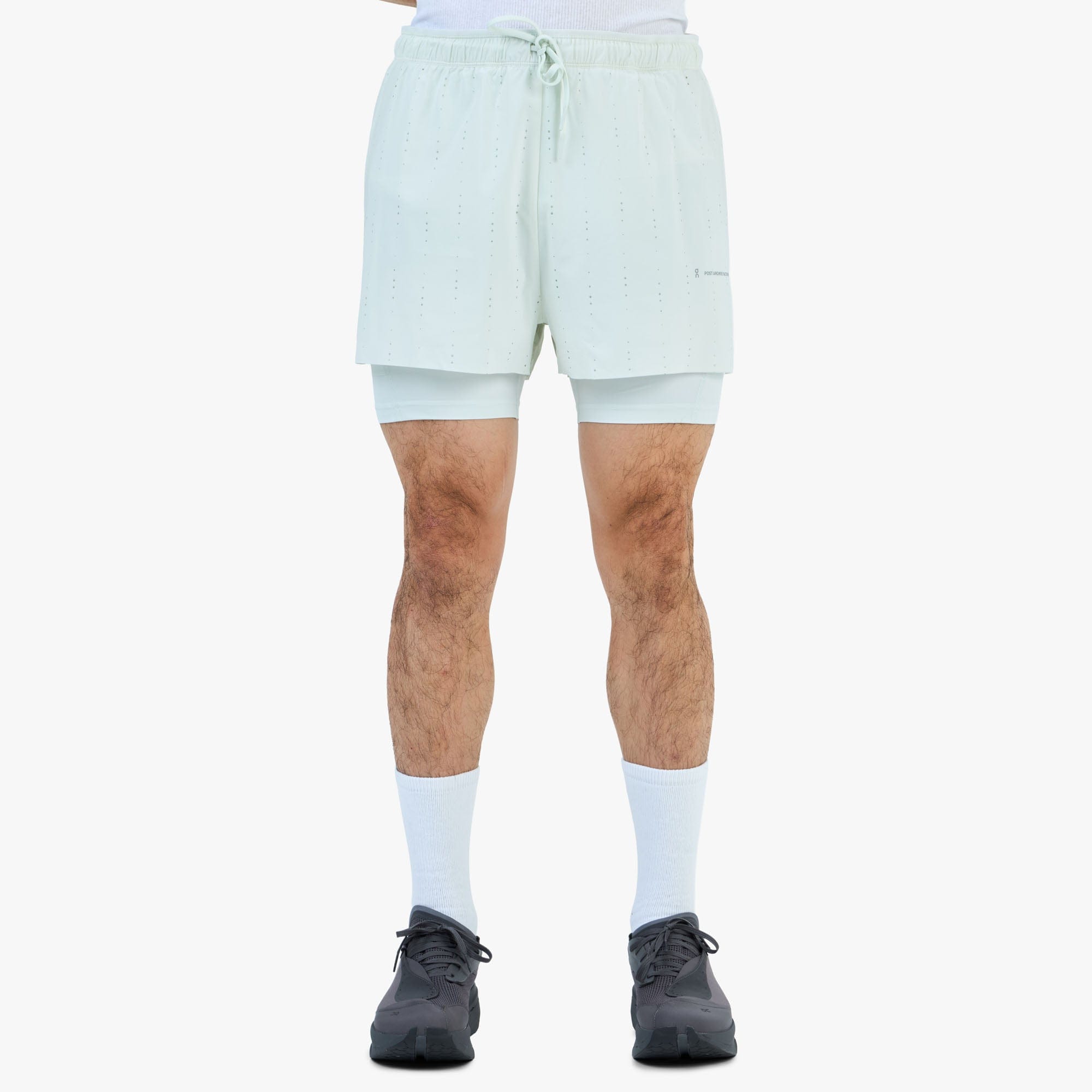 On Running On x PAF Zero 2 - in - 1 Shorts PAF Ice / Gale