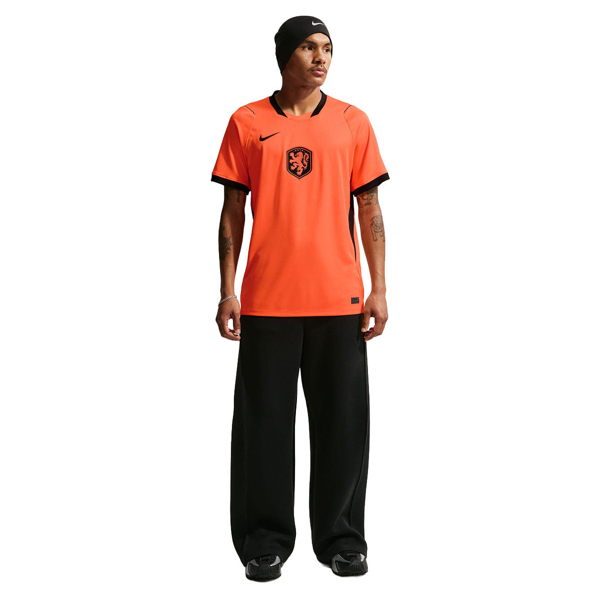 Nike Netherlands 2026 Stadium Home Dri - FIT Soccer Jersey HYPER CRIMSON/BLACK