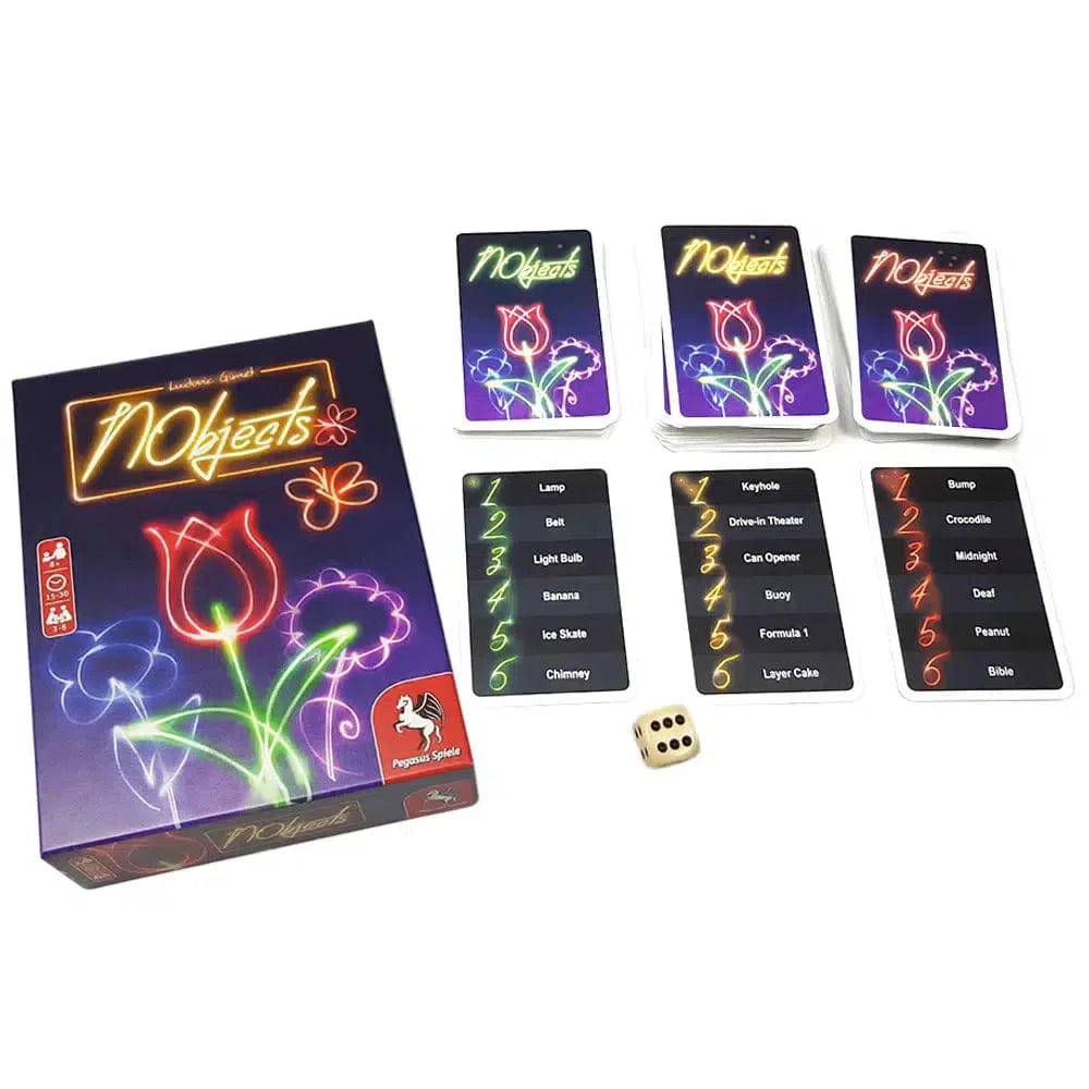 Nike Nobjects - Party Abstract Card Game for Family, Adults, and Children (3 - 6 Players, Ages 8+) - Pegasus Spiele