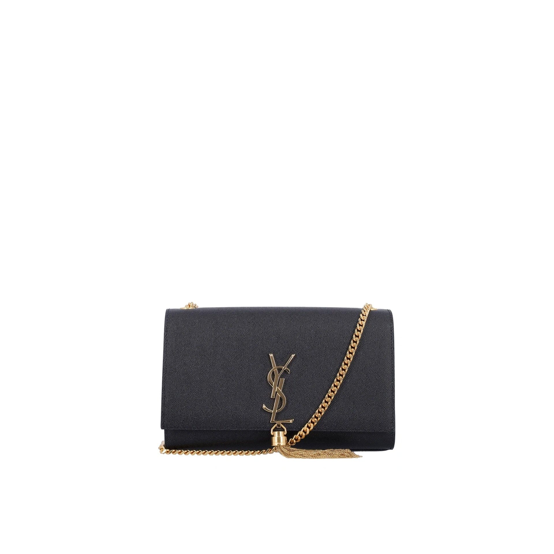 Saint Laurent Kate Small Tassel Grain Leather Napkin Shoulder Bag Women