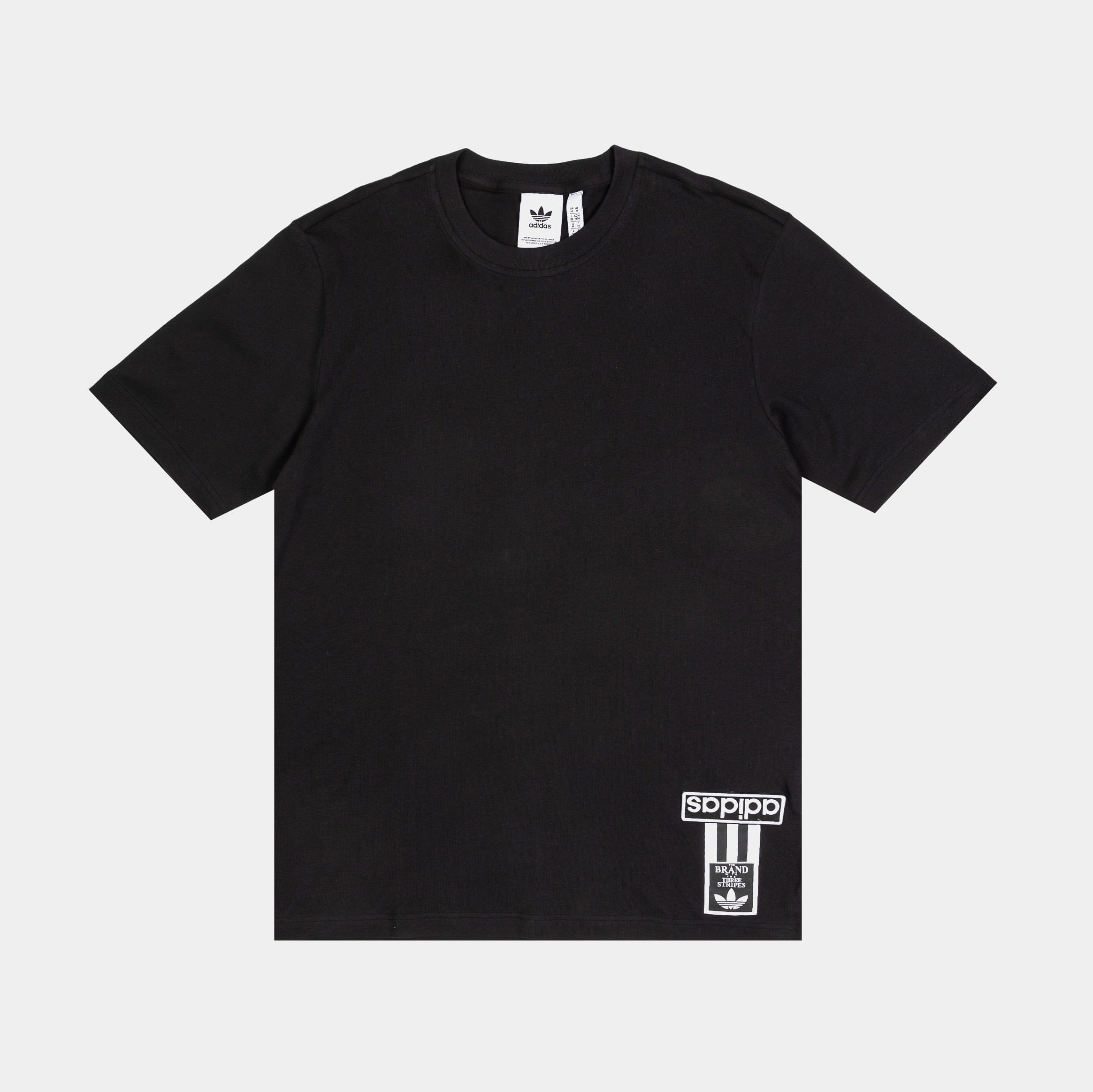 adidas Adibreak Mens Short Sleeve Shirt (Black/White)