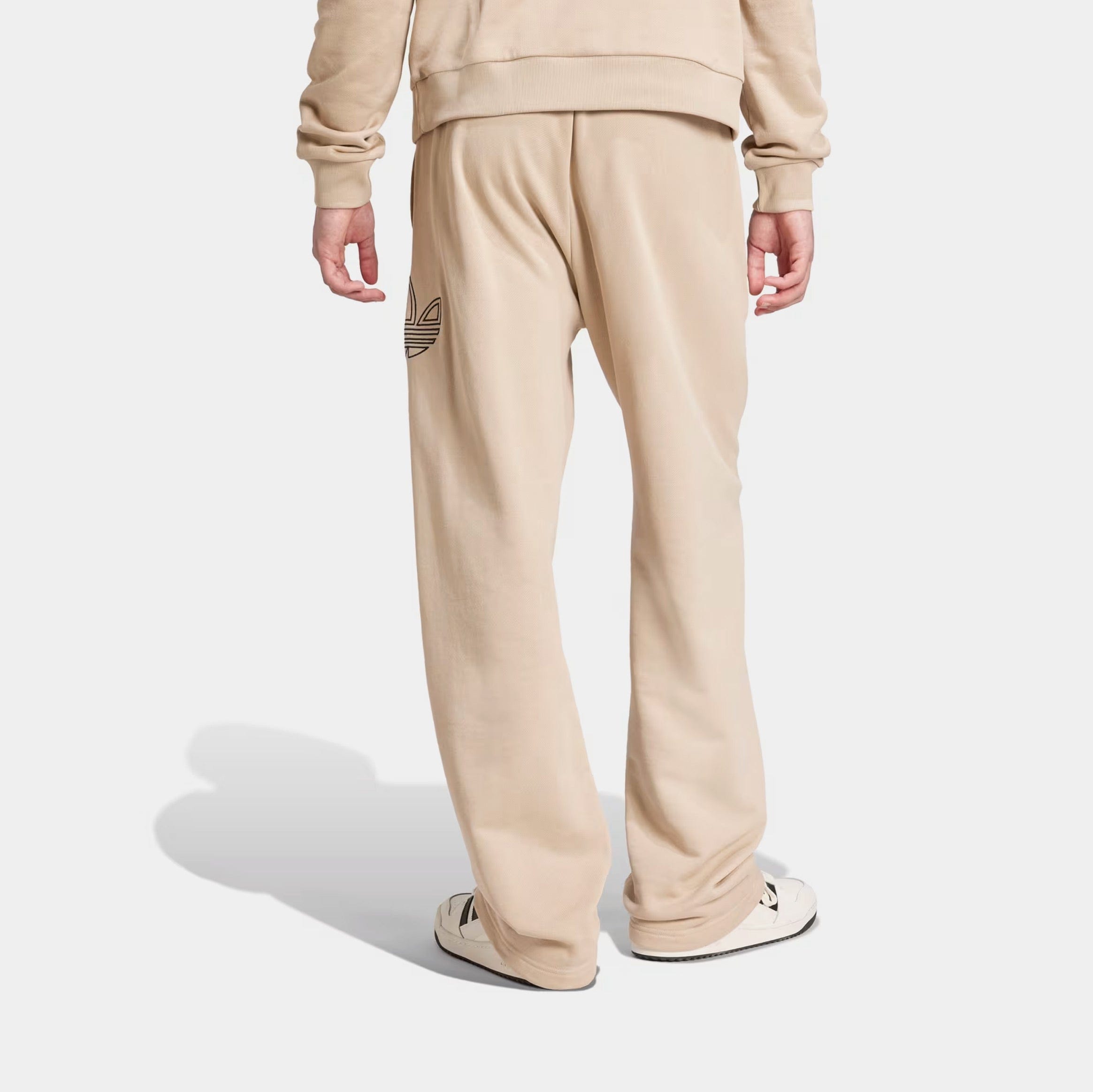 adidas Outline Trefoil Pant Mens Pants (Beige/Black)