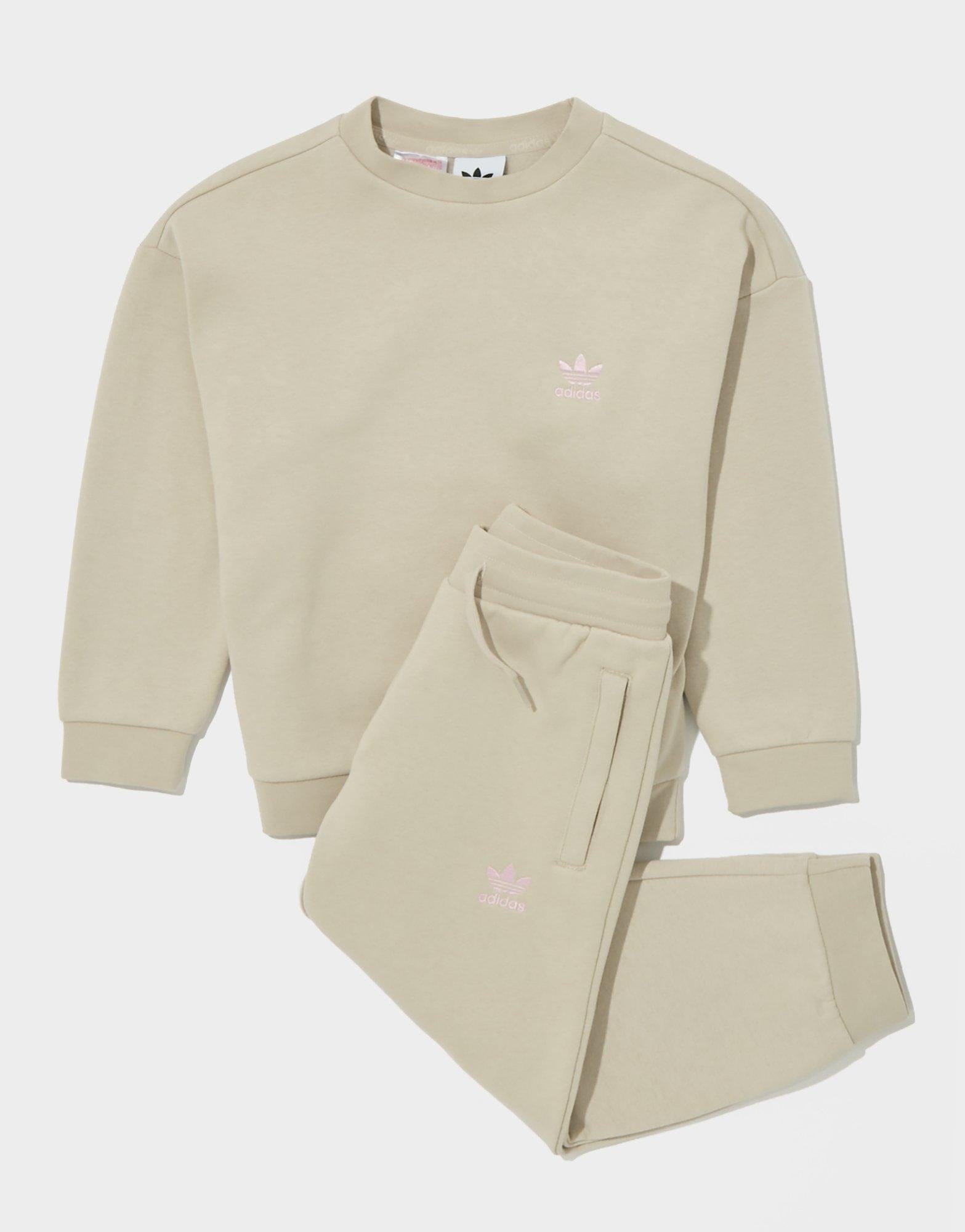 adidas Trefoil Essential Crew Tracksuit Children