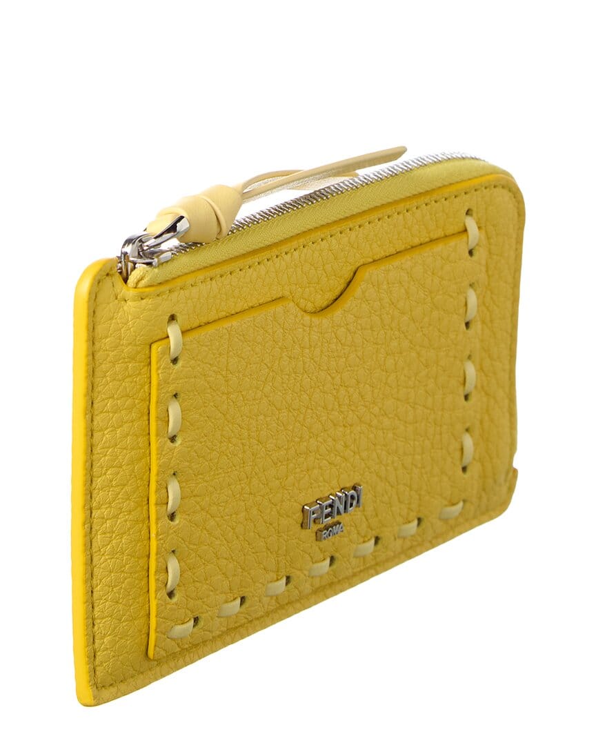 Fendi Peekaboo Leather Card Holder