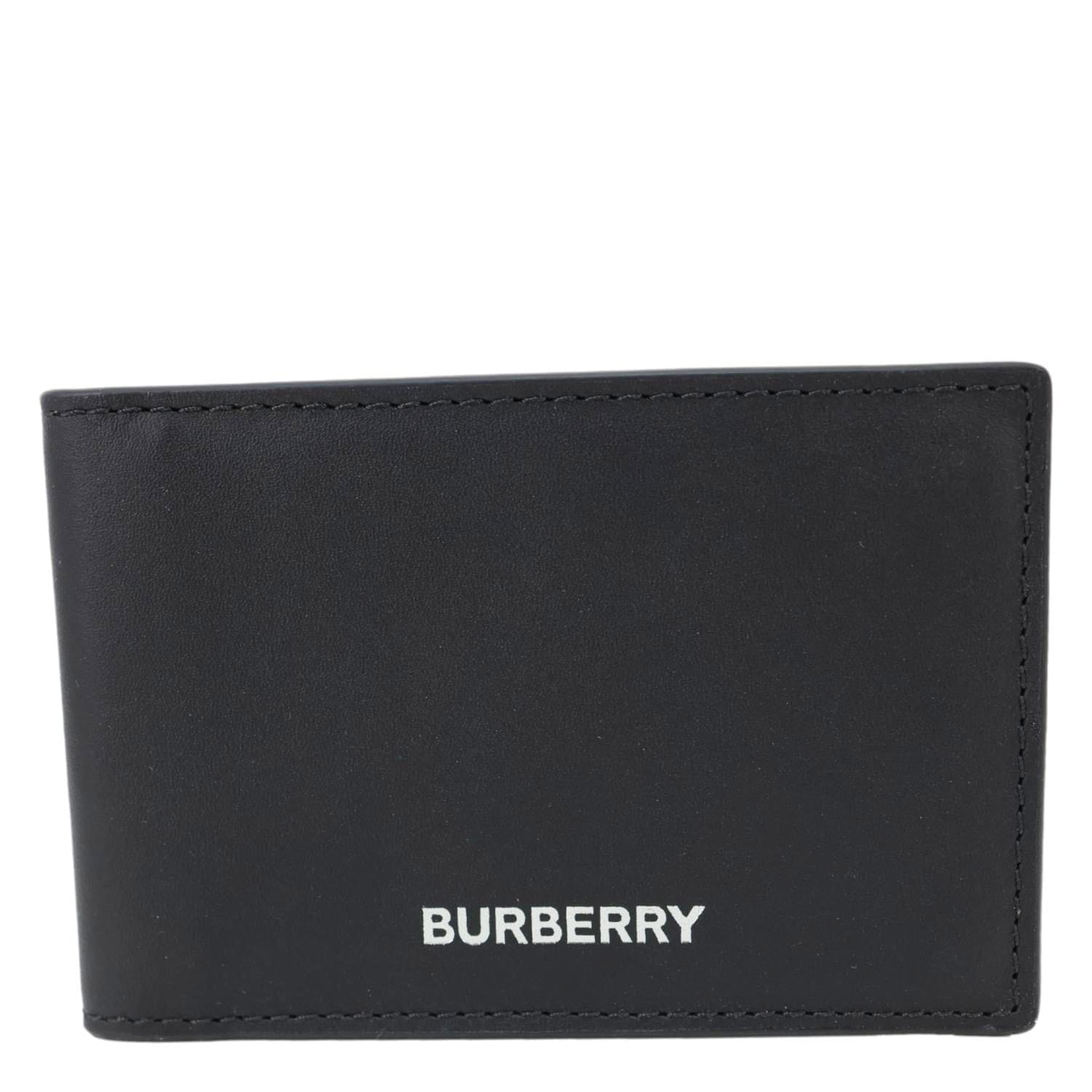 BURBERRY Leather Card Holder Black