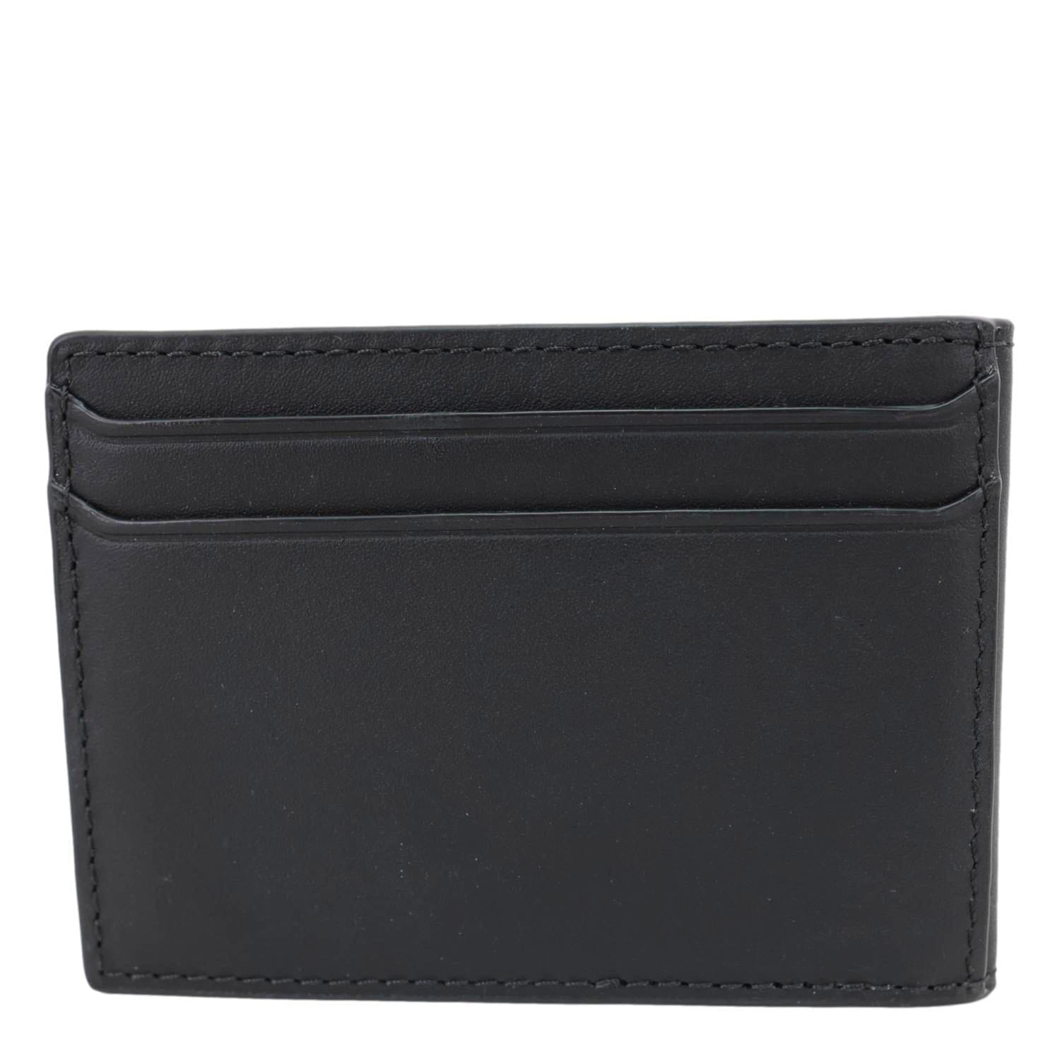 BURBERRY Leather Card Holder Black