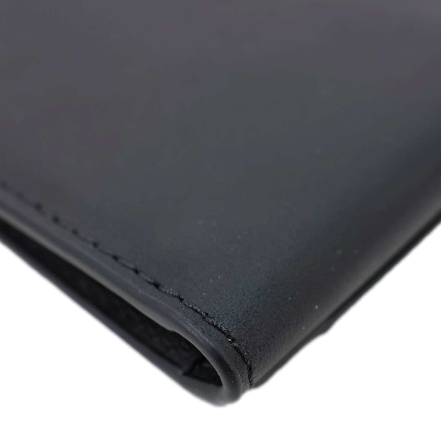 BURBERRY Leather Card Holder Black