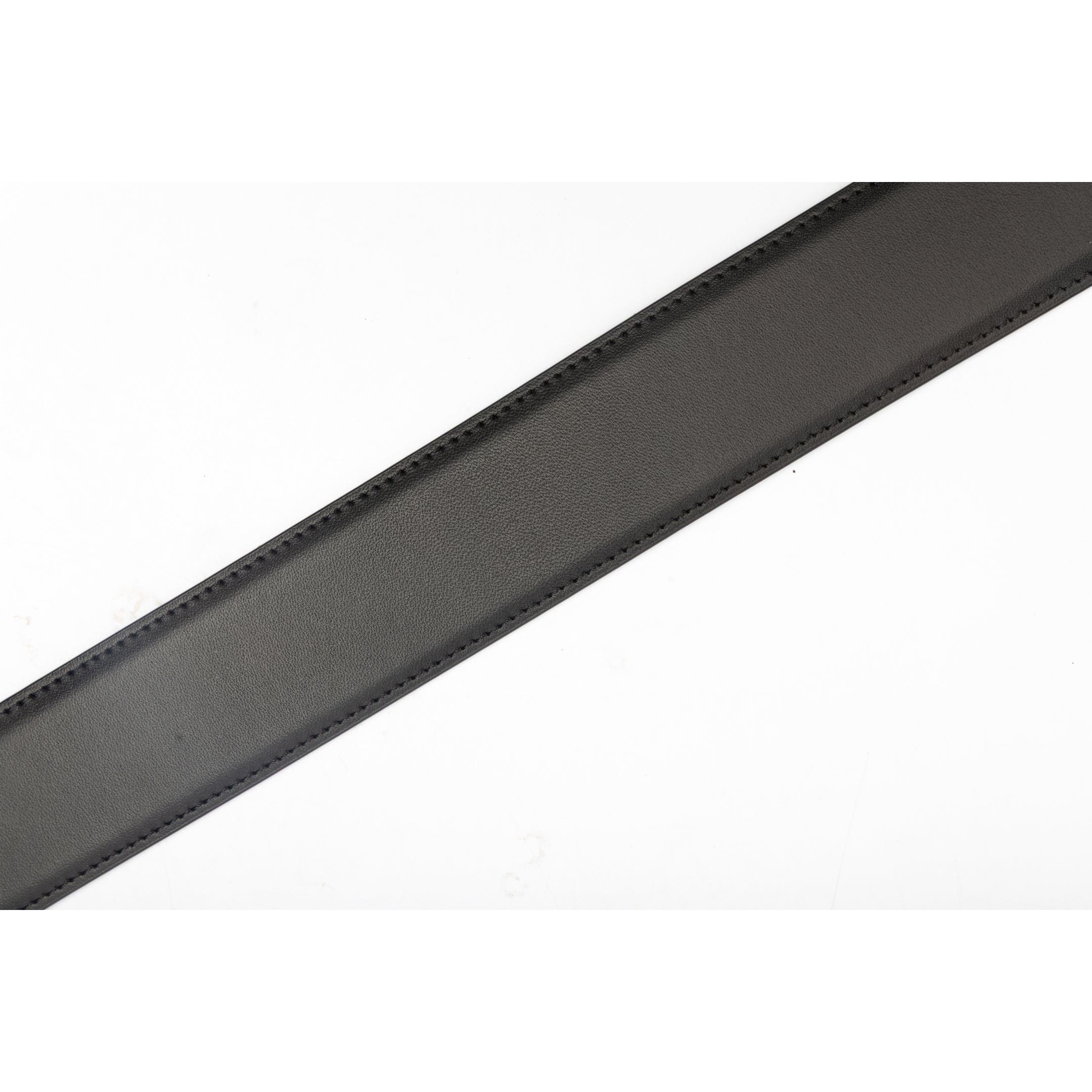 Burberry Black Leather TB Buckle Belt
