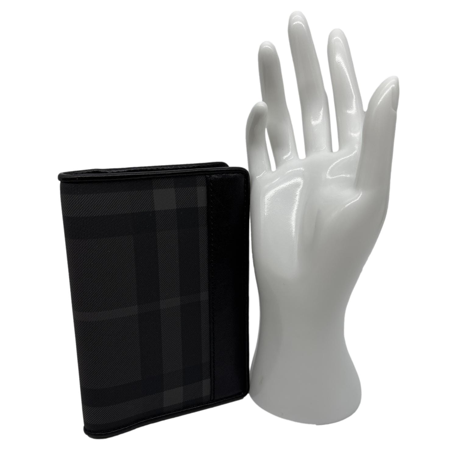 Burberry Check Canvas Bifold Wallet Grey