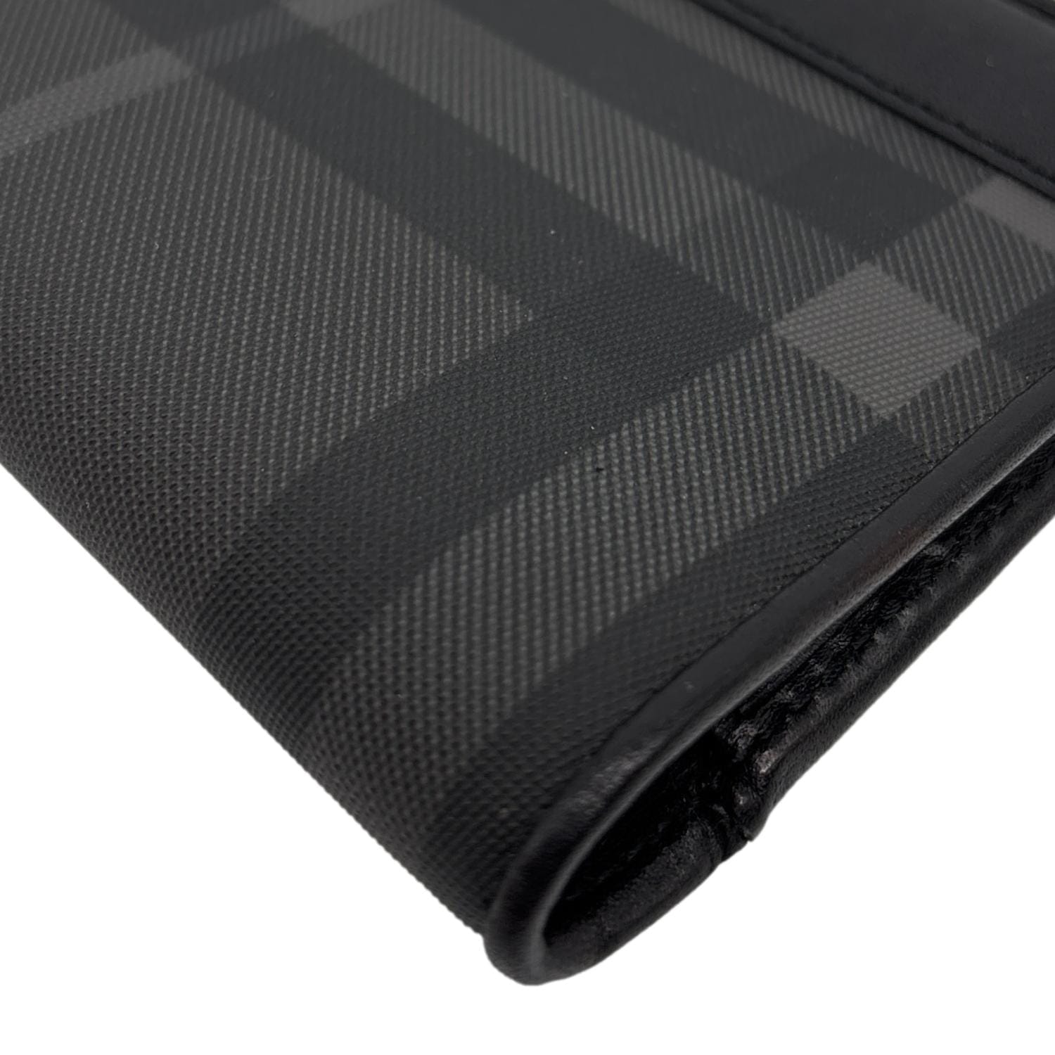 Burberry Check Canvas Bifold Wallet Grey