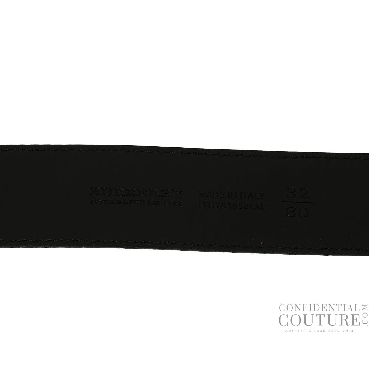 Burberry Beige/Black Vintage Check Coated Canvas Belt - 32"