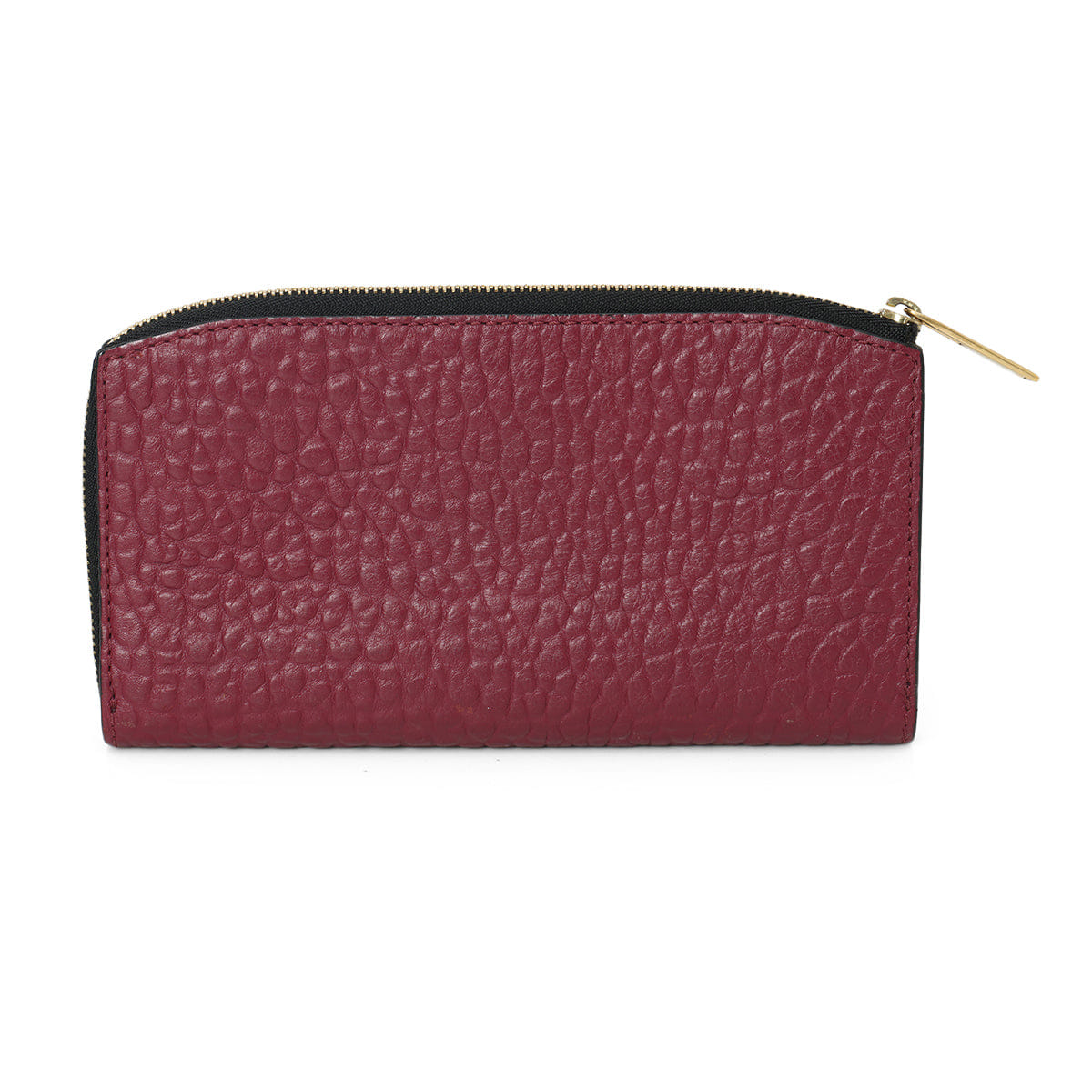 Burberry Wine Grain Leather Alvington Continental Wallet