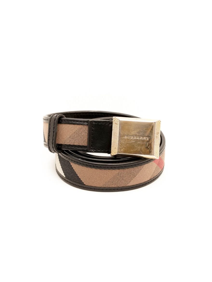 Burberry Signature Check Belt Size 36