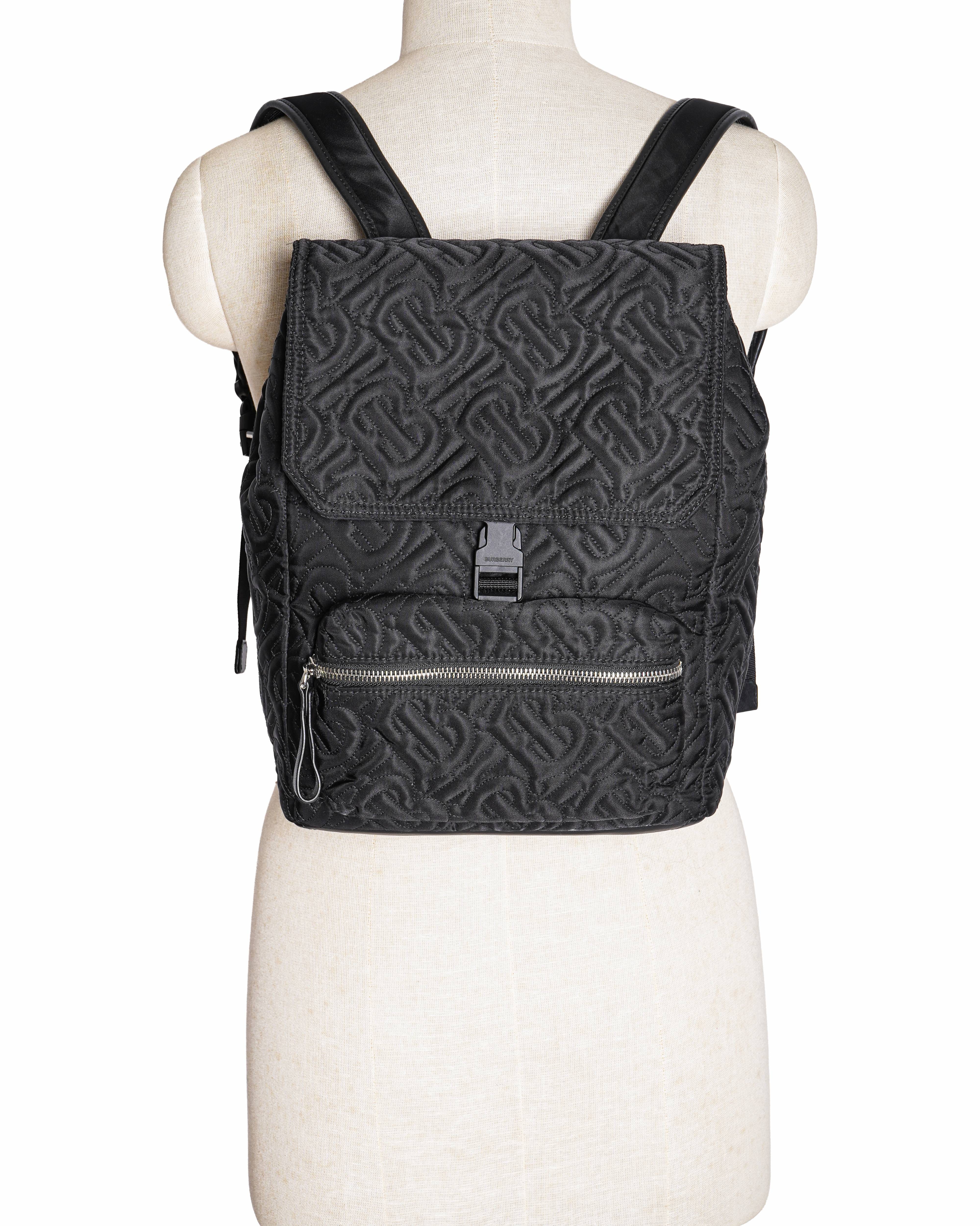 Burberry Monogram Backpack In Quilted