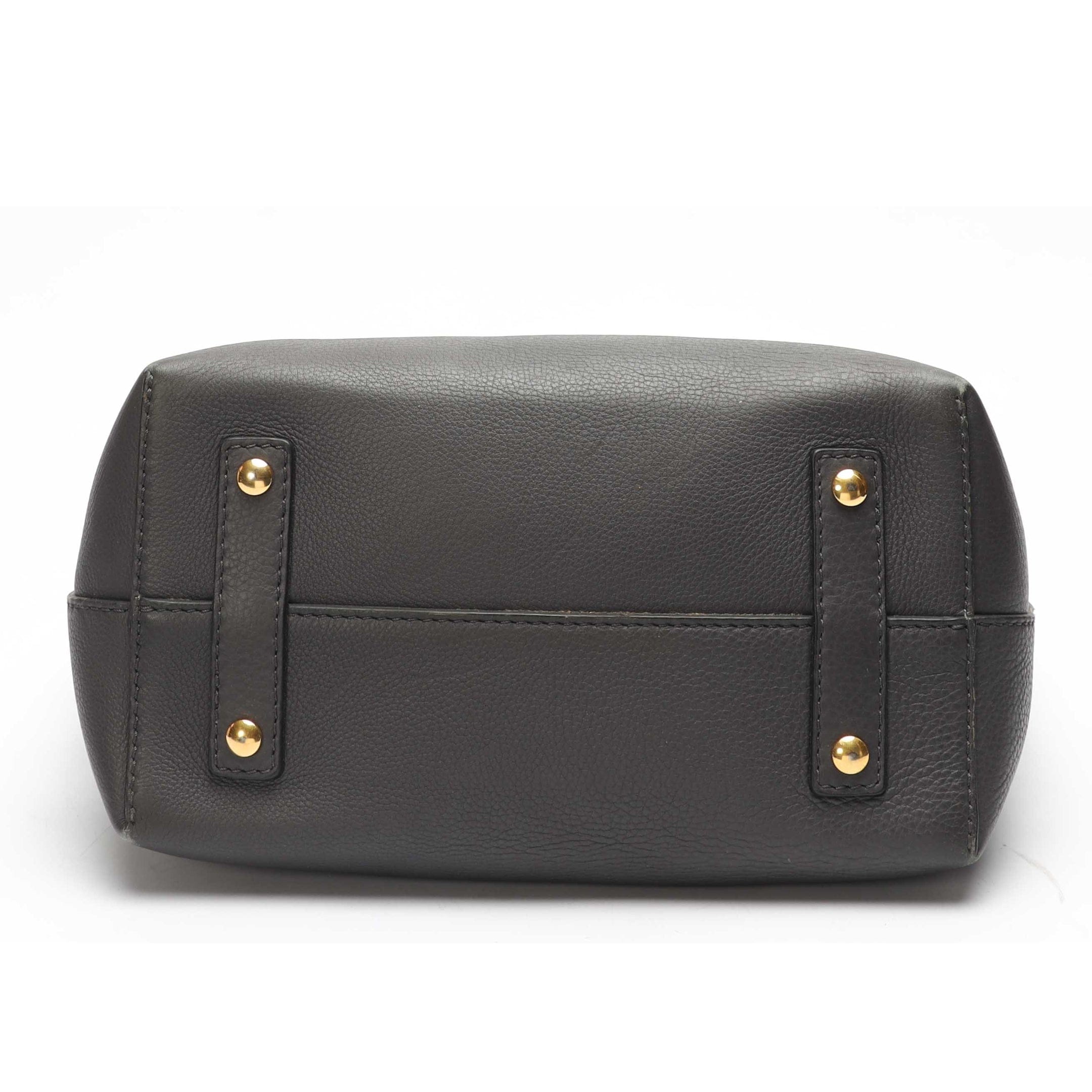 Burberry Dark Grey Medium Belt Satchel