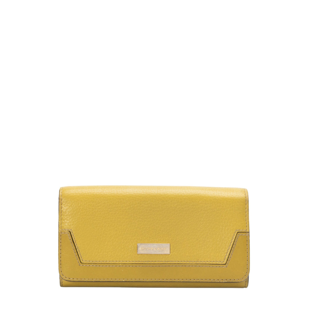 Burberry Green Continental Flap Wallet