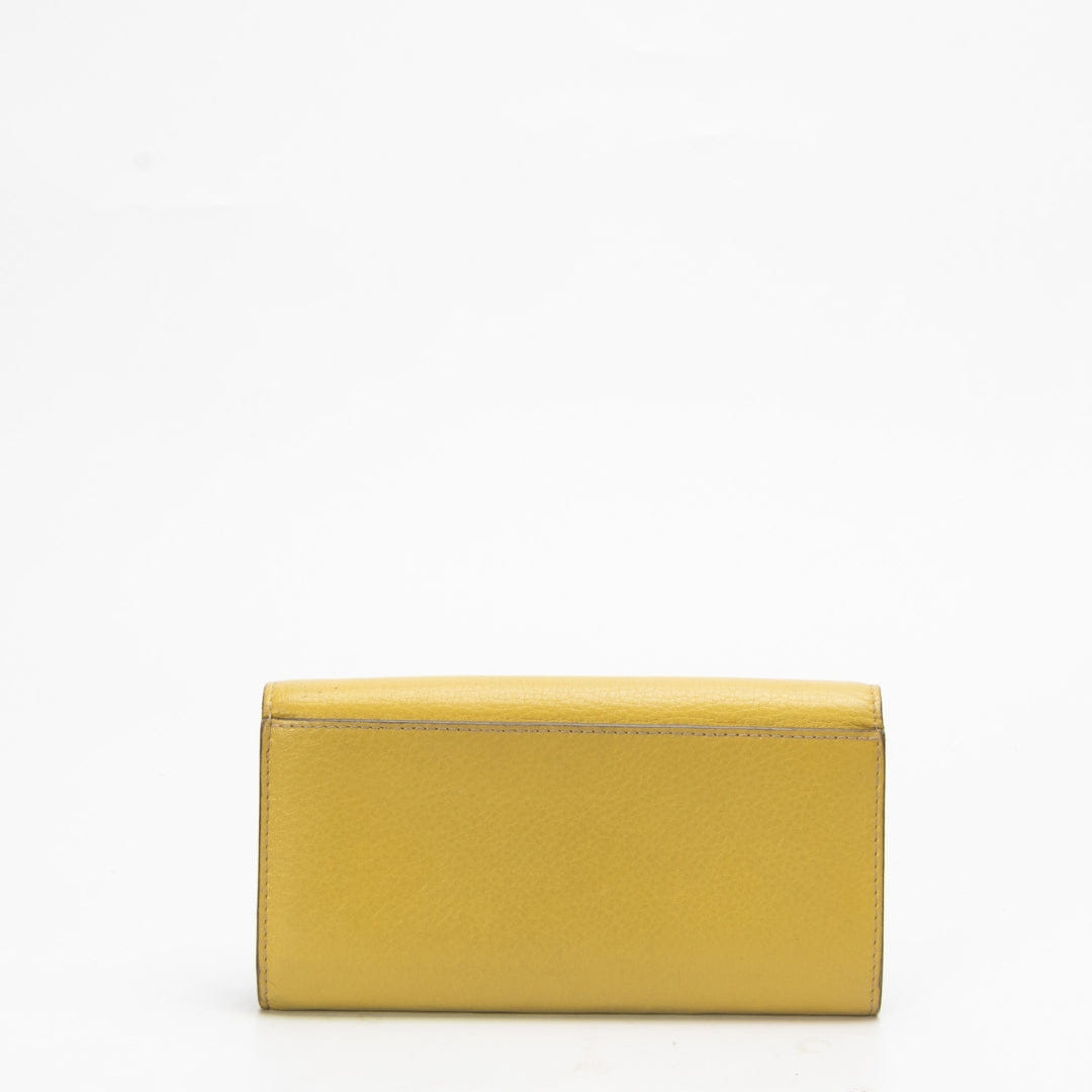 Burberry Green Continental Flap Wallet