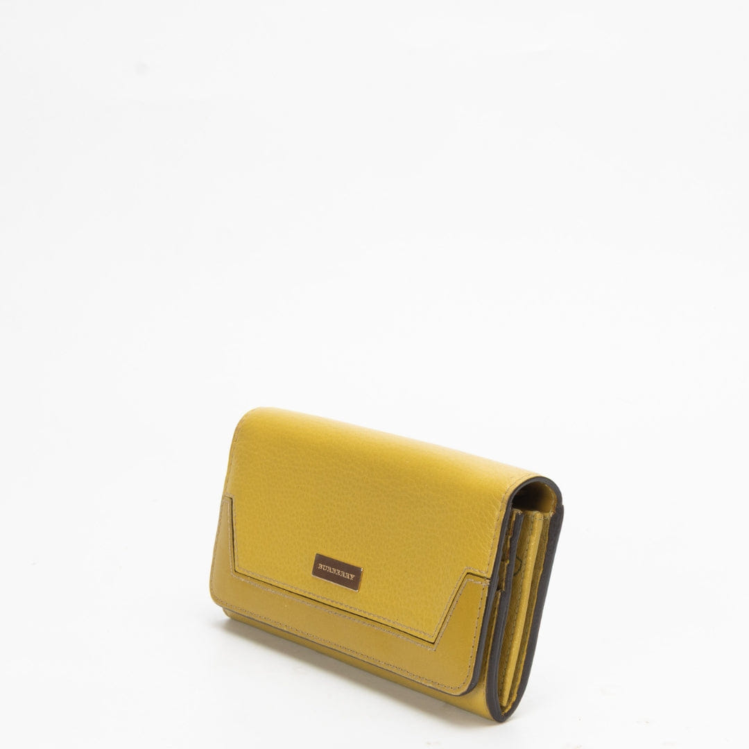 Burberry Green Continental Flap Wallet