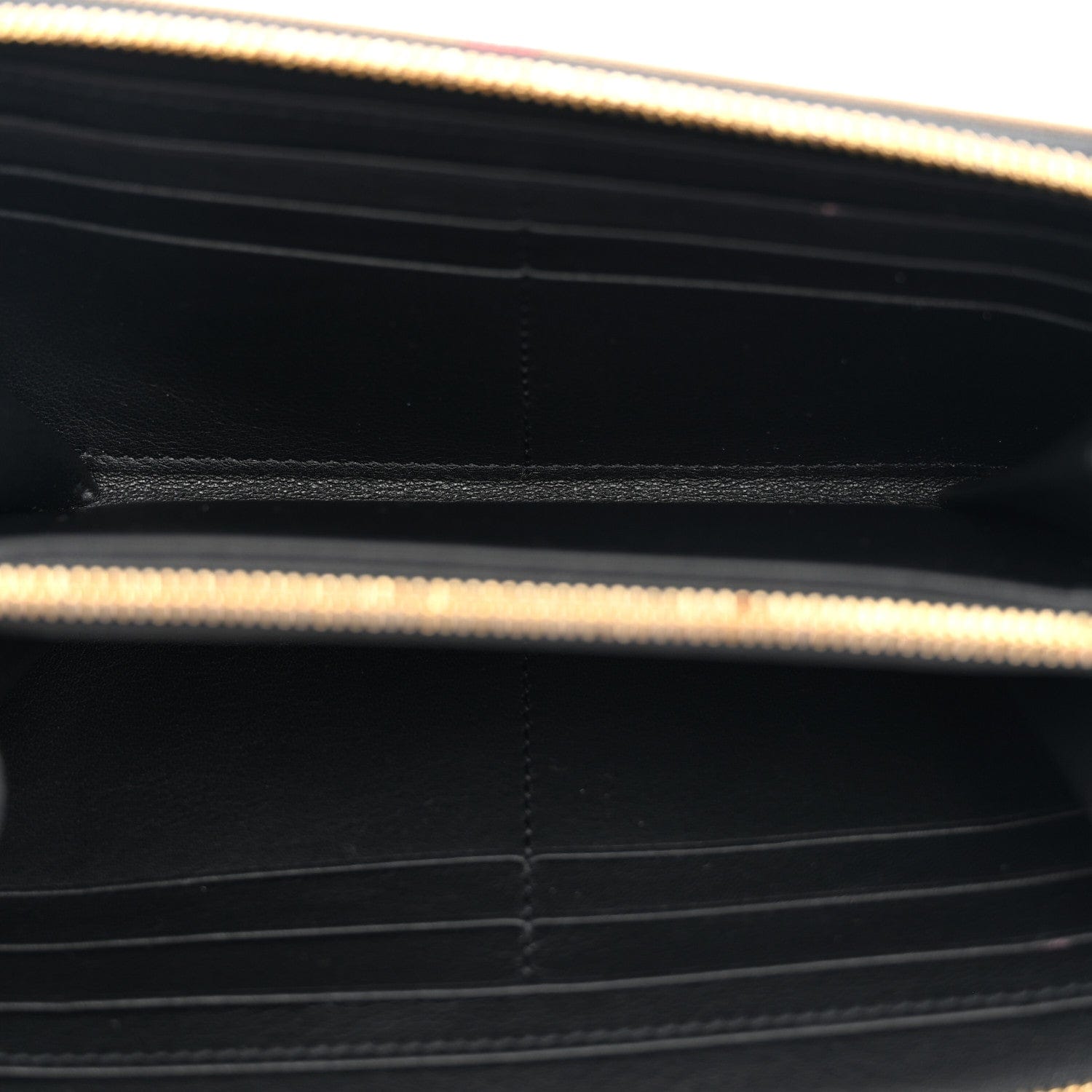 Burberry Grainy Calfskin House Check Elmore Zip Around Wallet Black