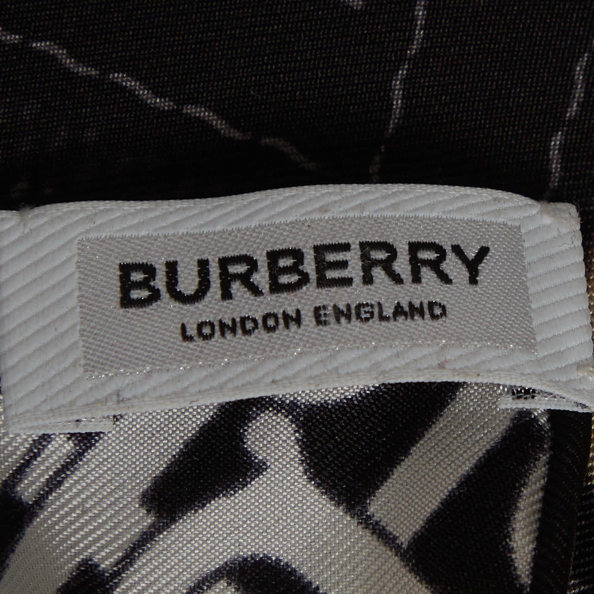 Burberry Black/yellow Monogram And Deer Print Silk Square Scarf