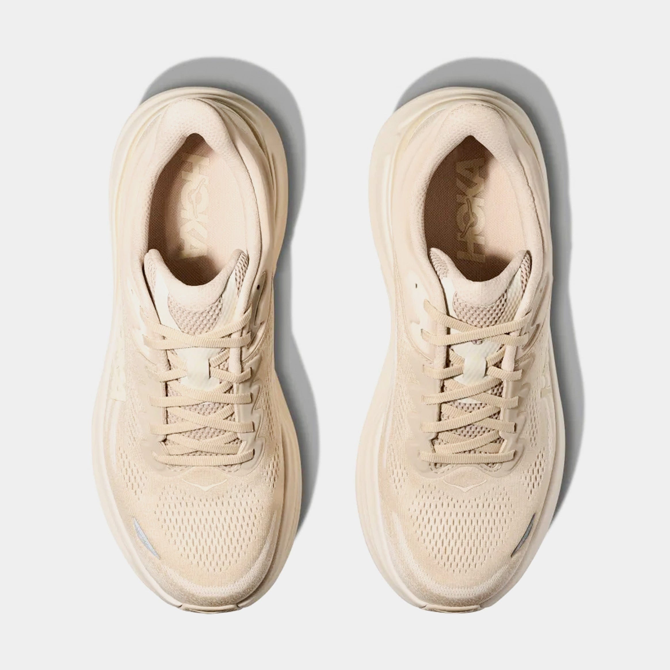 Hoka Bondi 9 Mens Running Shoes (Oatmeal/Oat Milk)