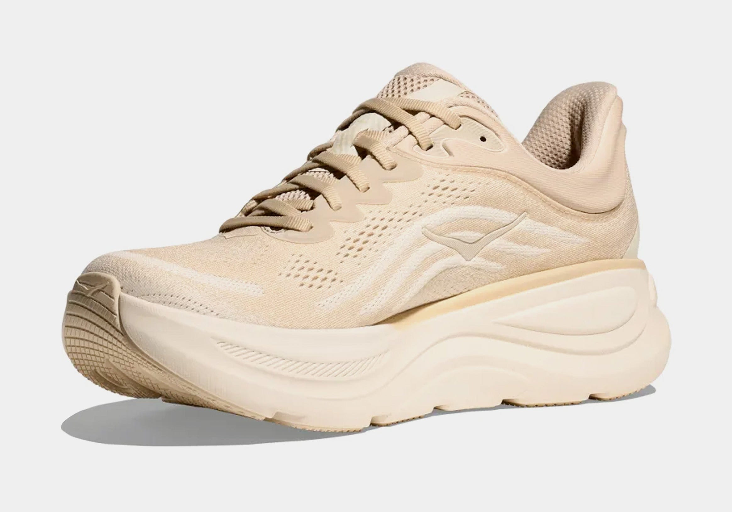 Hoka Bondi 9 Mens Running Shoes (Oatmeal/Oat Milk)