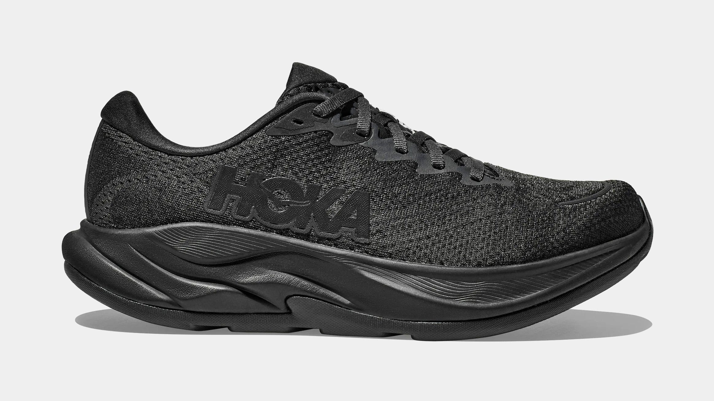Hoka Rincon 4 Womens Running Shoes (Black/Black)