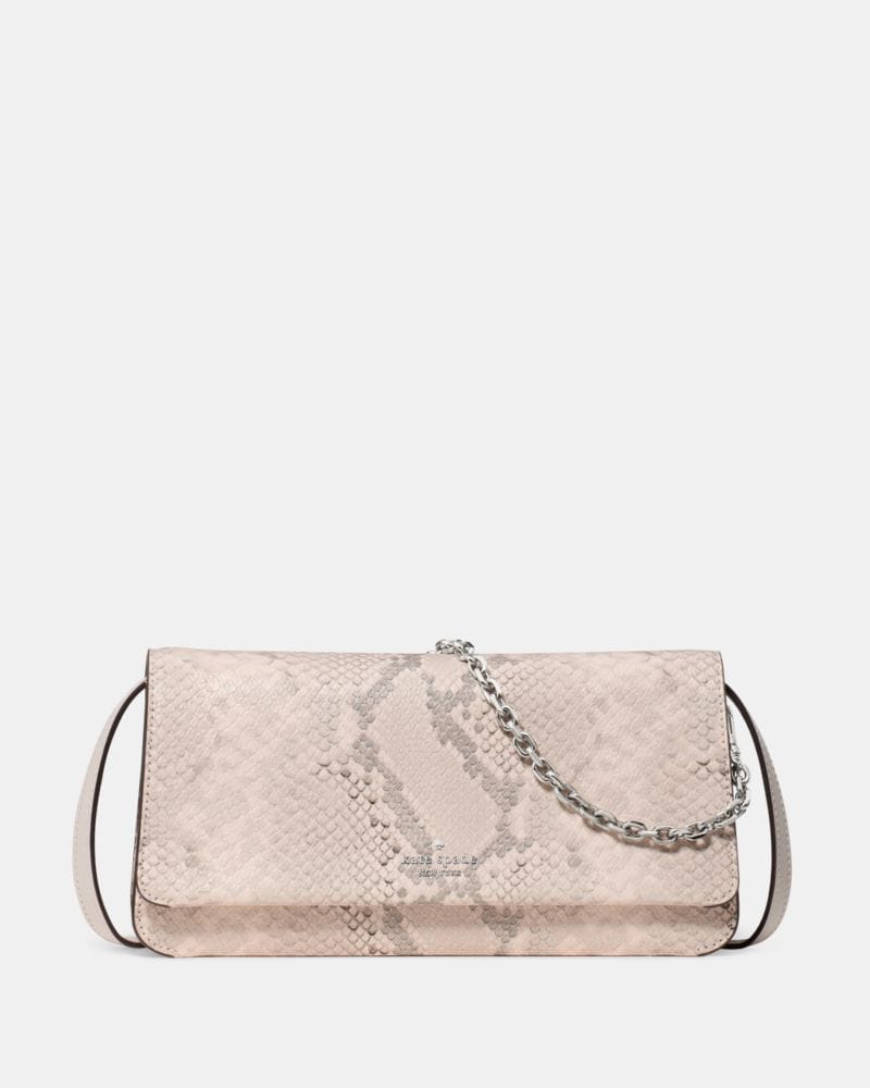 Kate Spade KateSpade Ivy Snake Embossed Crossbody Bag Pink Multi
