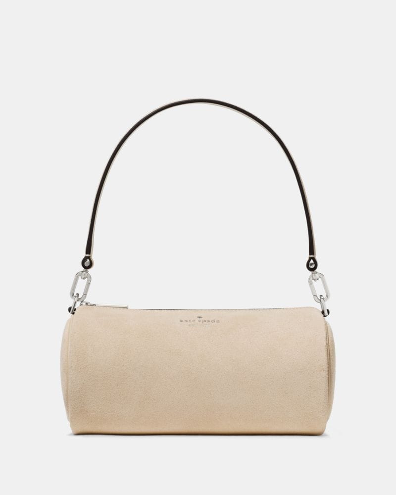 Kate Spade KateSpade Roulette Suede Crossbody Bag Light Sand