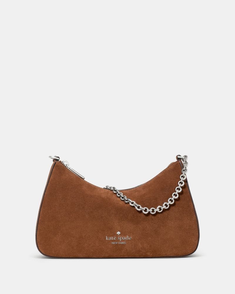 Kate Spade KateSpade Margot Suede Crossbody Bag Warm Gingerbread