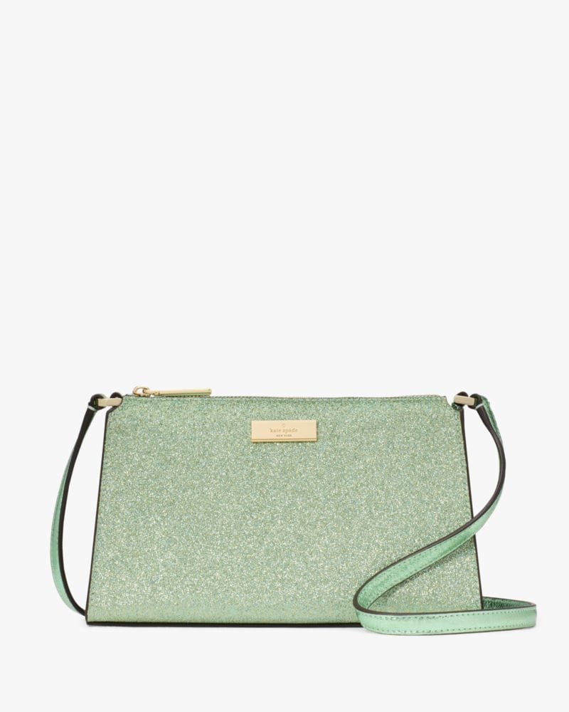 Kate Spade KateSpade Kenzie Glitter Mini Crossbody Seawater