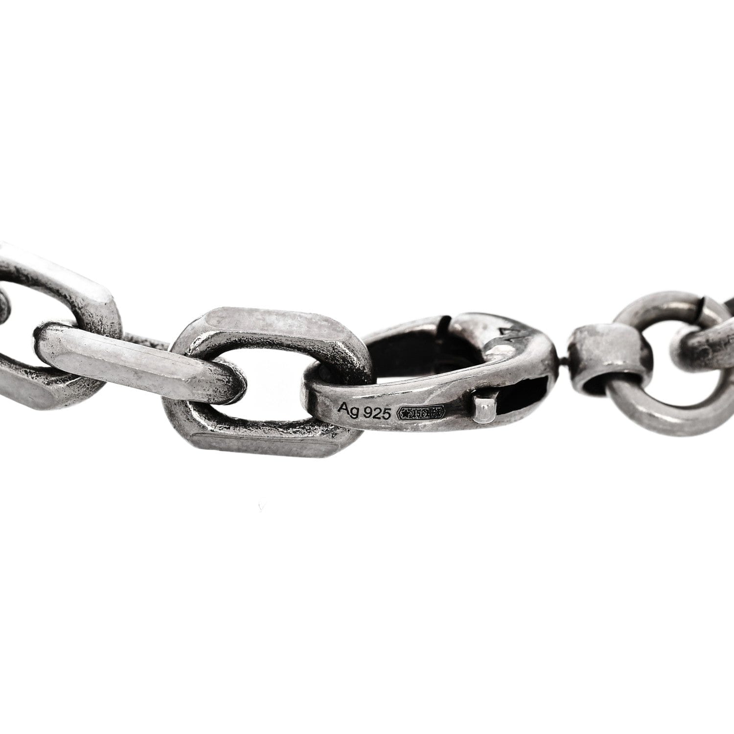 Gucci Sterling Silver Narrow Interlocking G Link Bracelet