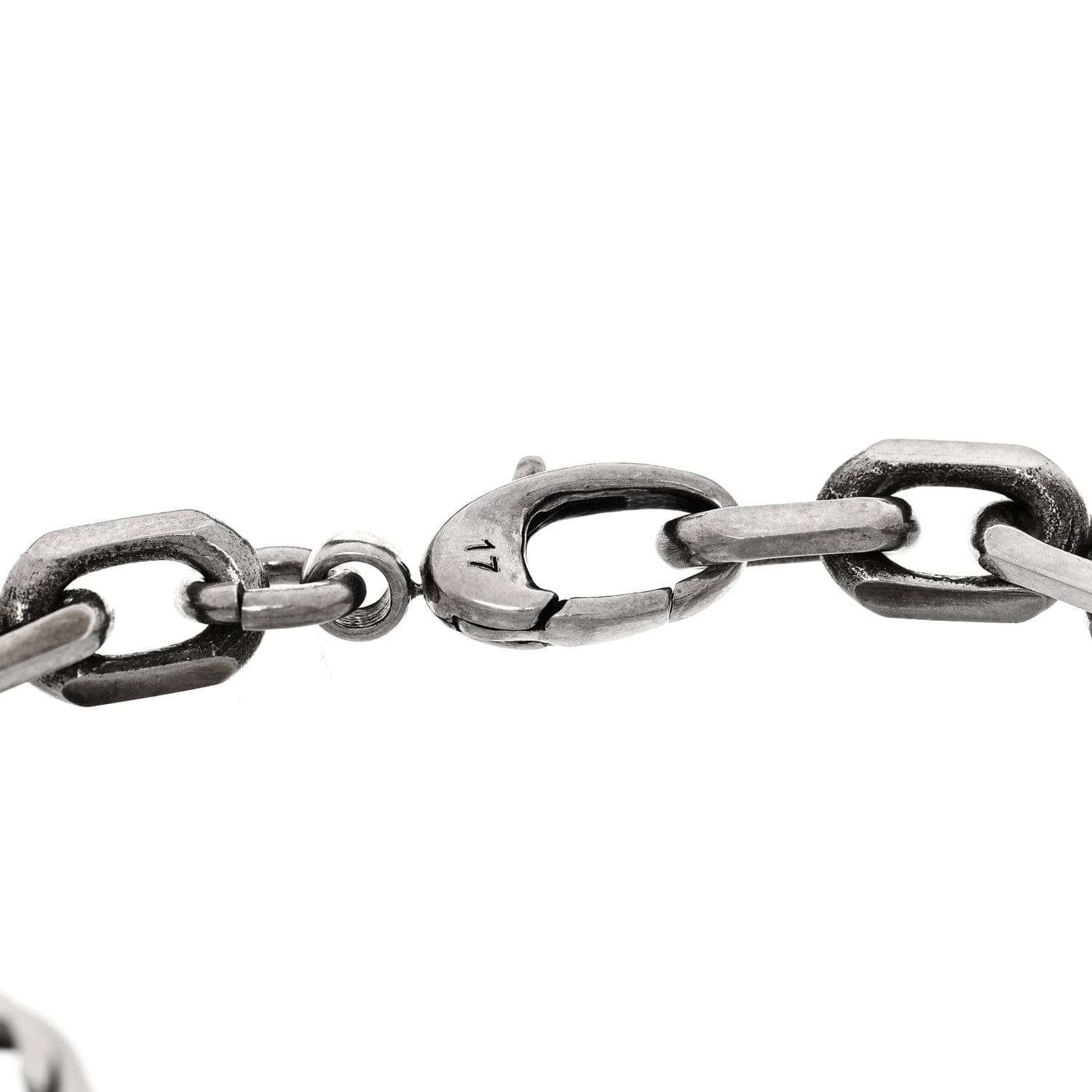 Gucci Sterling Silver Narrow Interlocking G Link Bracelet
