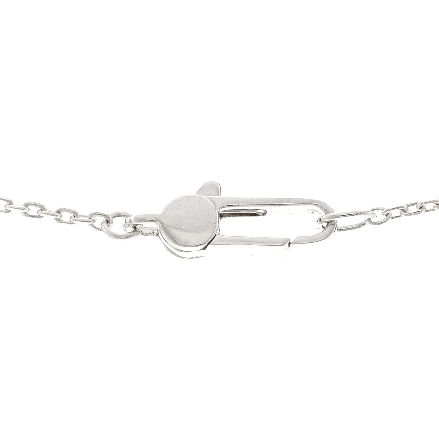Gucci Sterling Silver Trademark Heart Pendant Necklace