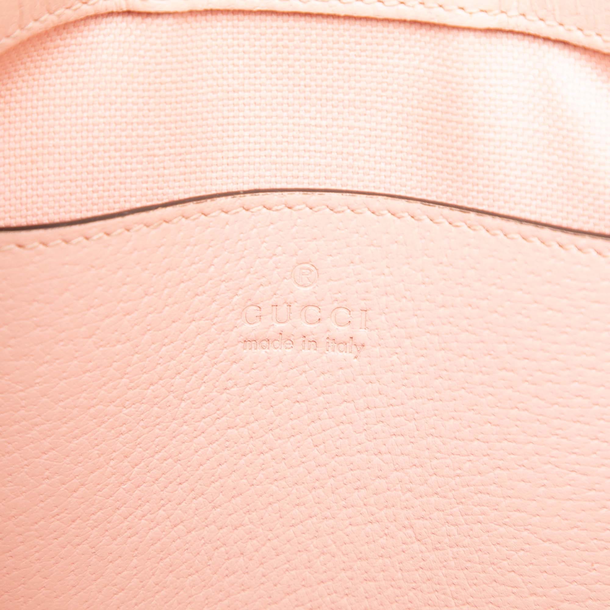 Gucci Small GG Denim Embroidery Ophidia Satchel