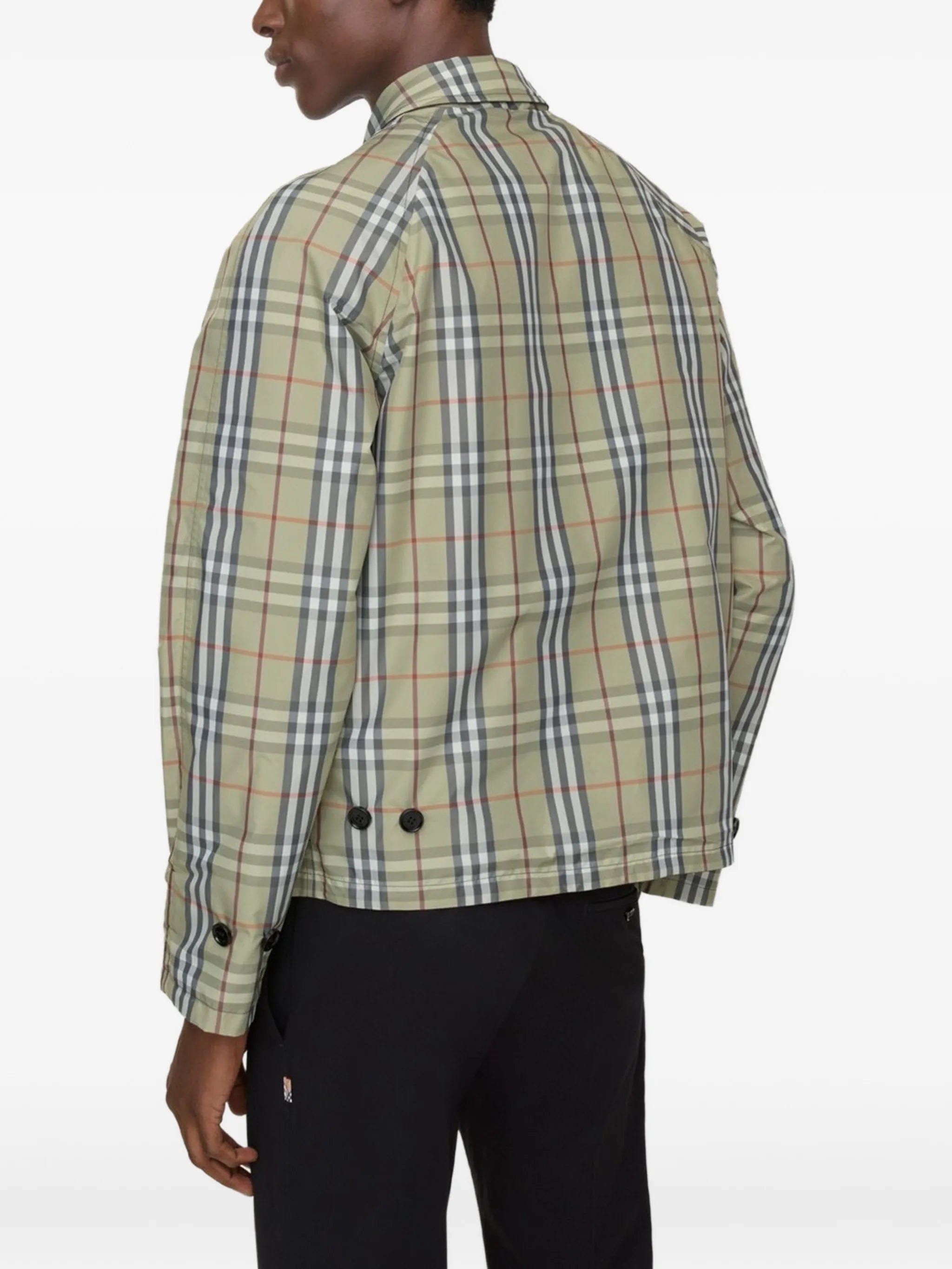 Burberry check hooded jacket