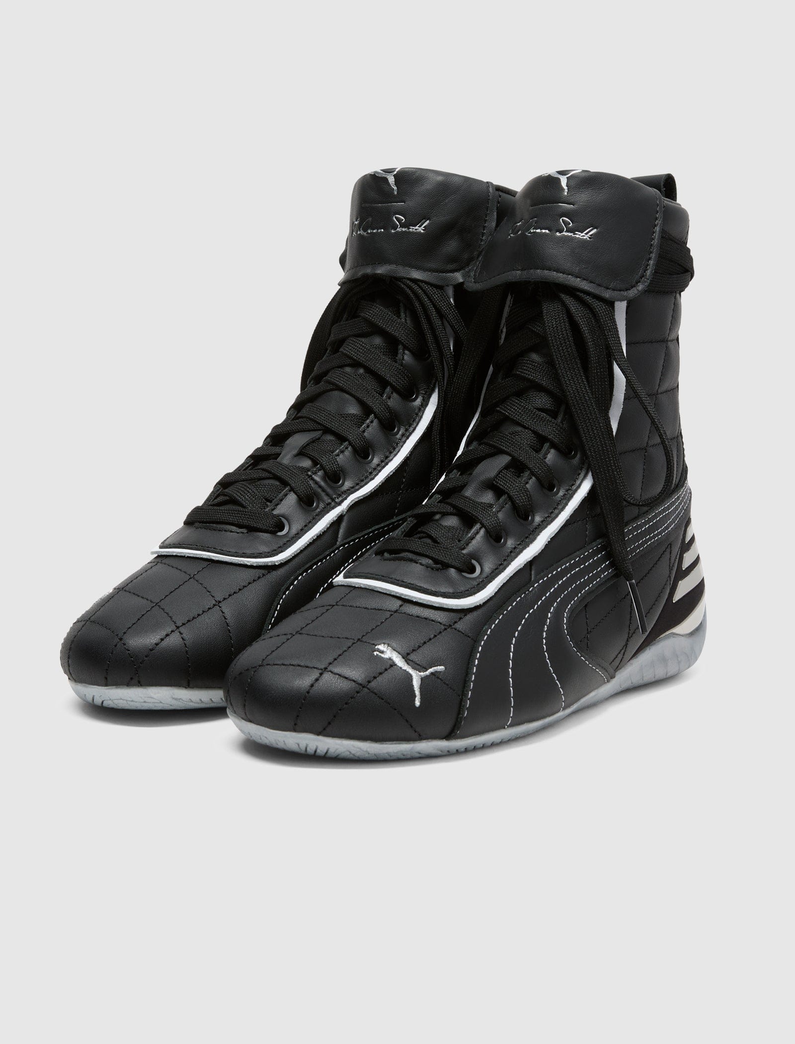 PUMA LAQUAN SMITH x SPEEDCAT MID BLACK/WHITE