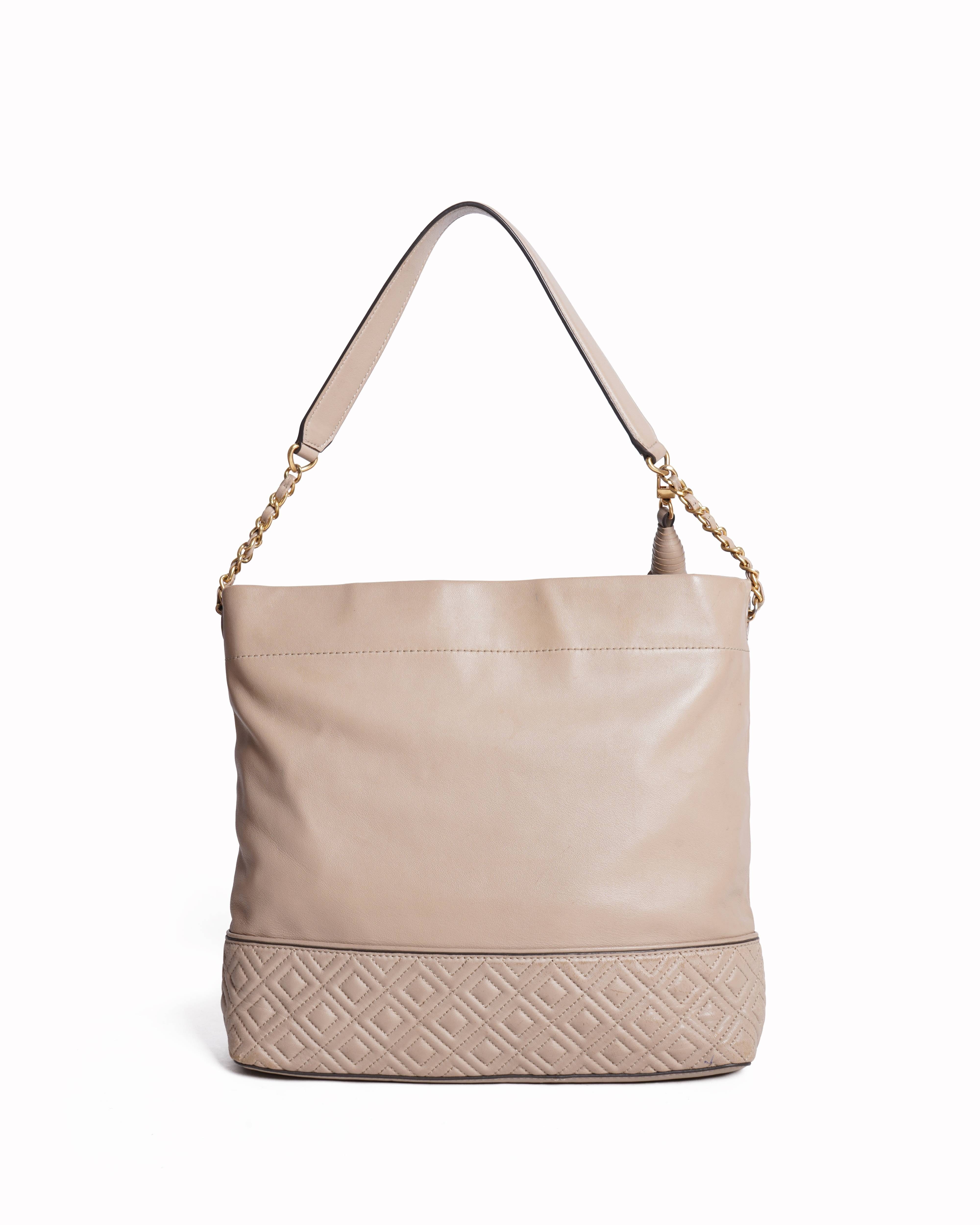 Tory burch leming leather hobo shoulder bag