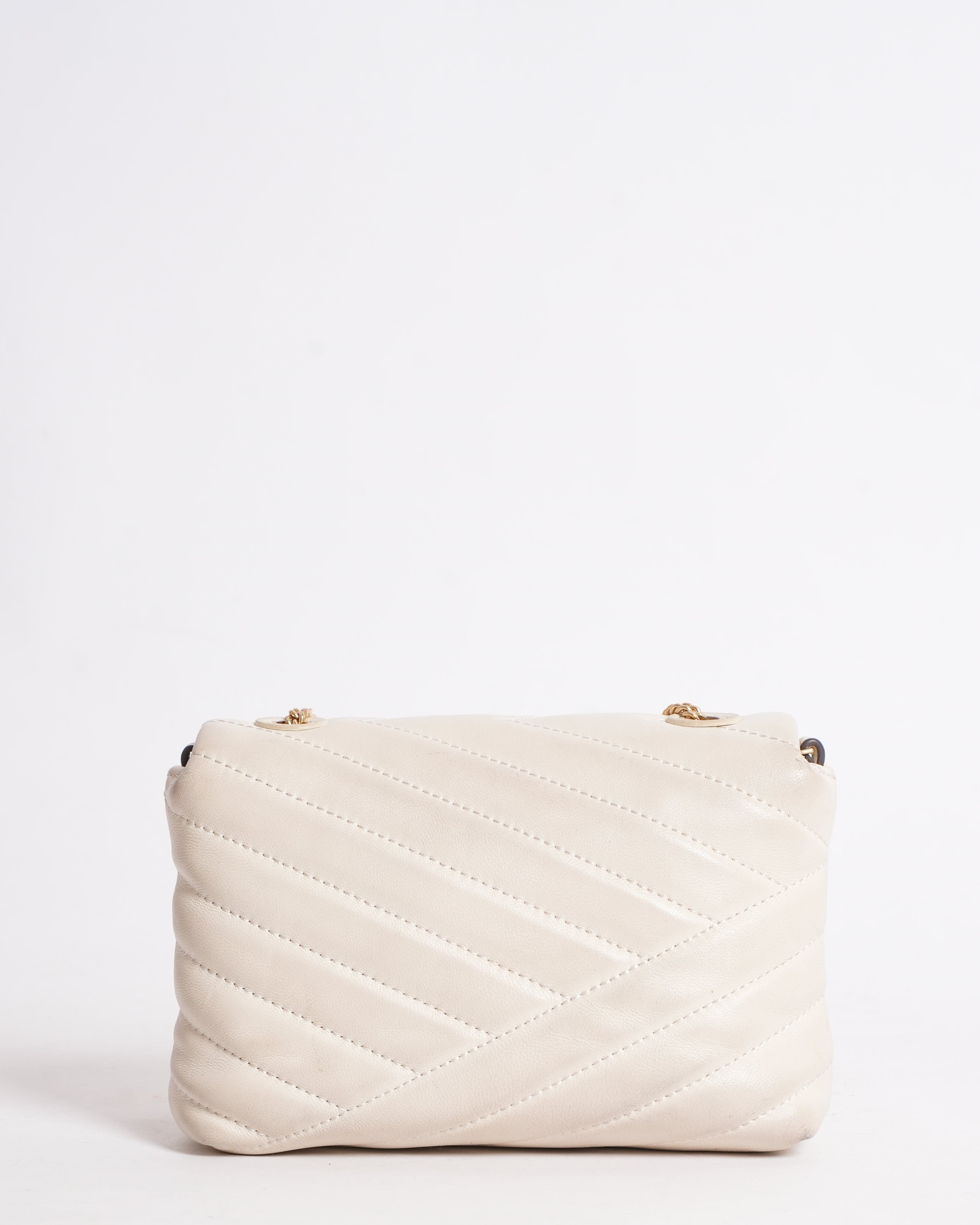 Tory Burch Kira Chevron Studded Logo Shoulder Bag