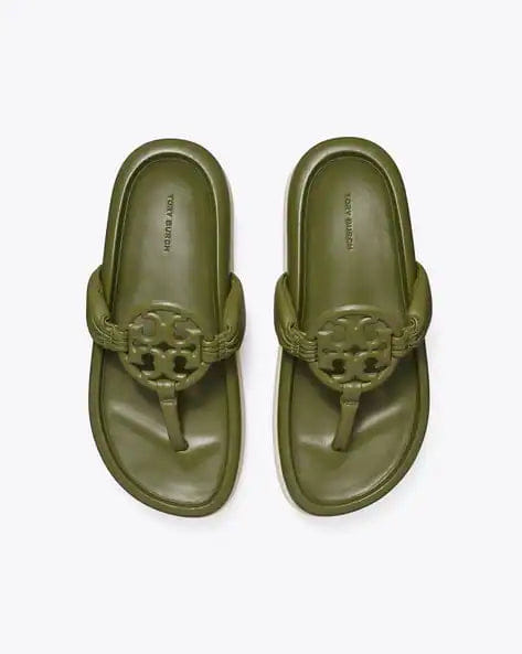 Tory Burch Women's Miller Cloud Puff Sandals Green