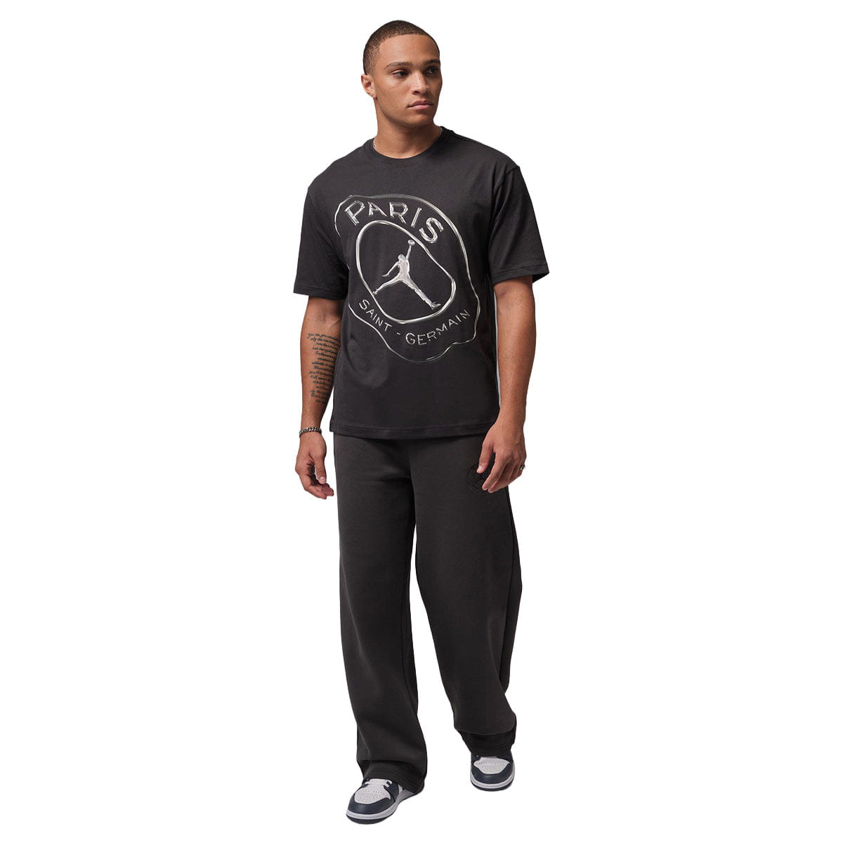 Nike Paris Saint - Germain Practice T - shirt Oil Grey/White
