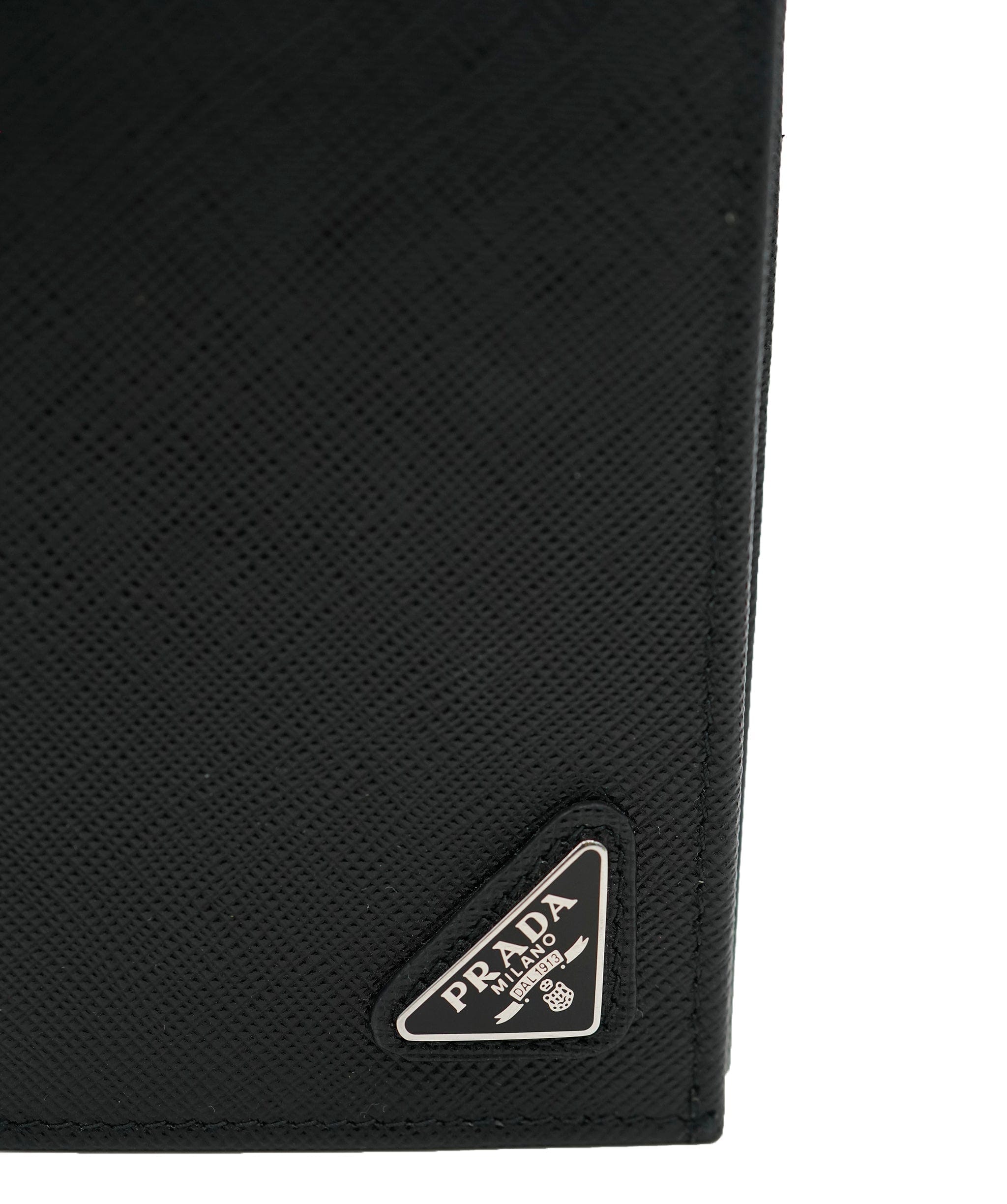 PRADA Long Wallet Safiano leather Black Auth am4313 DBXS1715
