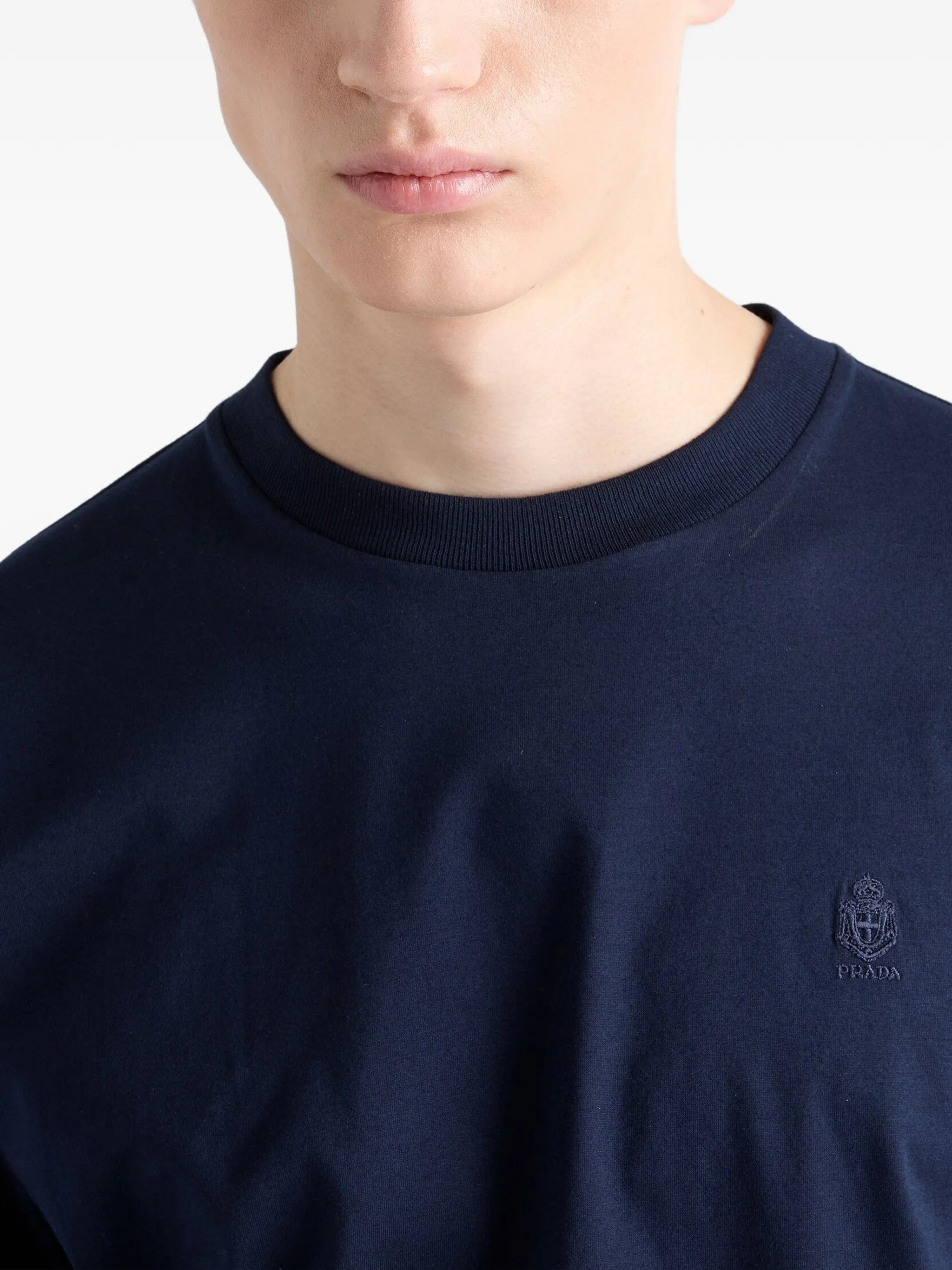 Prada embroidered - logo T - shirt