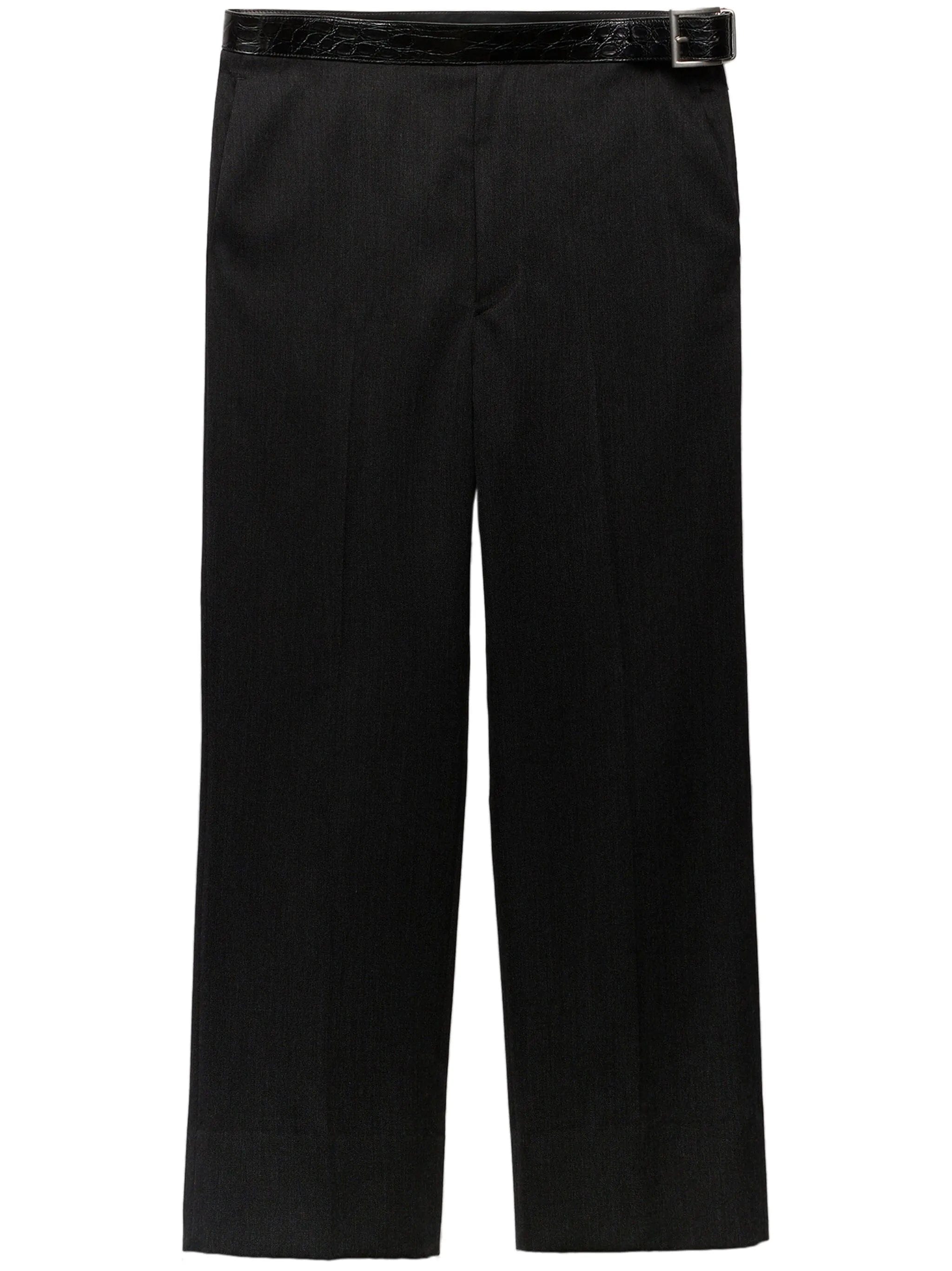 Prada belted chino trousers