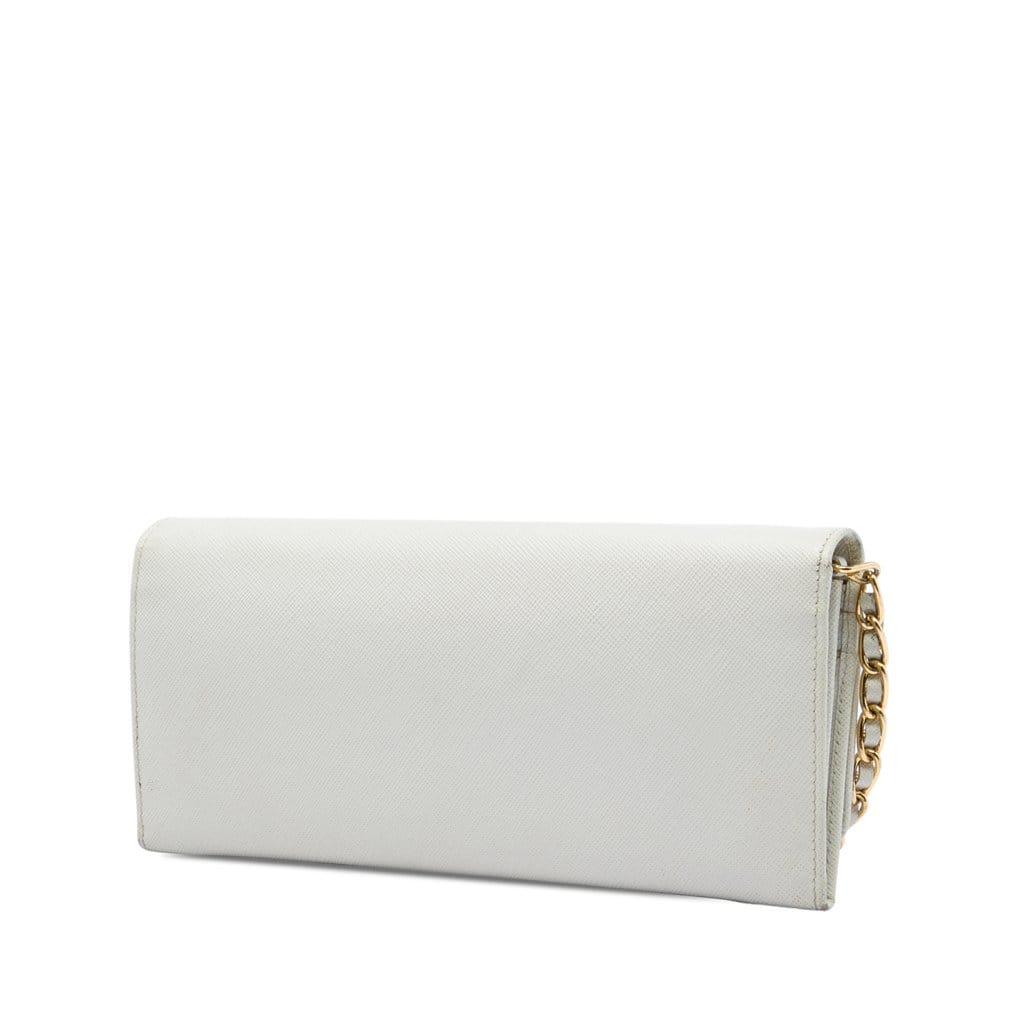 Prada Saffiano Lux Wallet On Chain