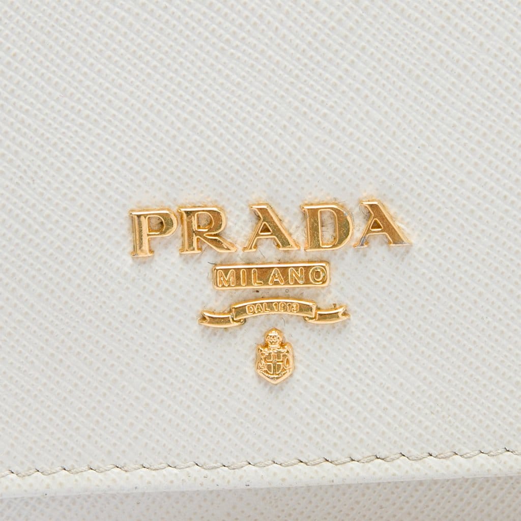 Prada Saffiano Lux Wallet On Chain