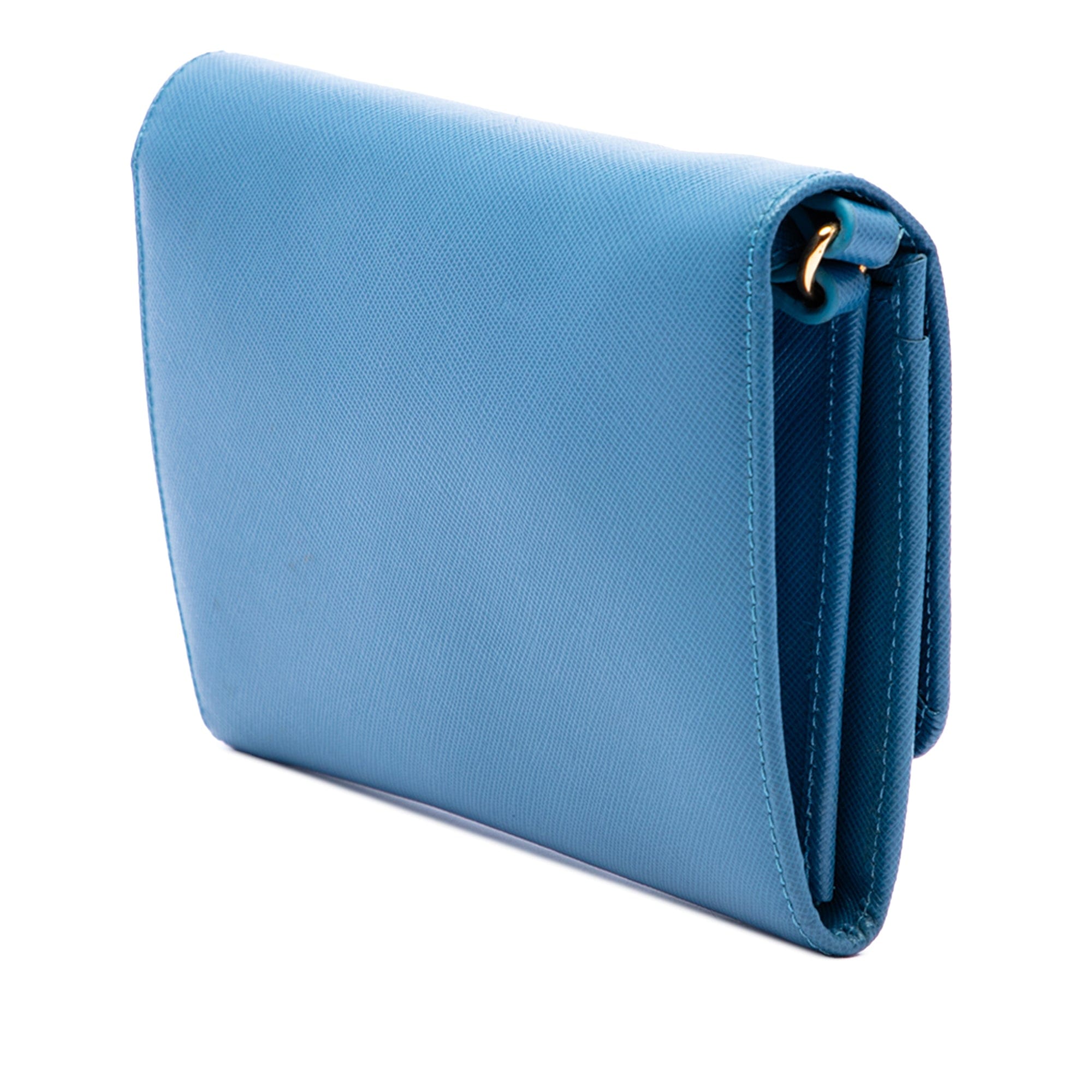 Prada Saffiano Lux Bow Wallet On Strap